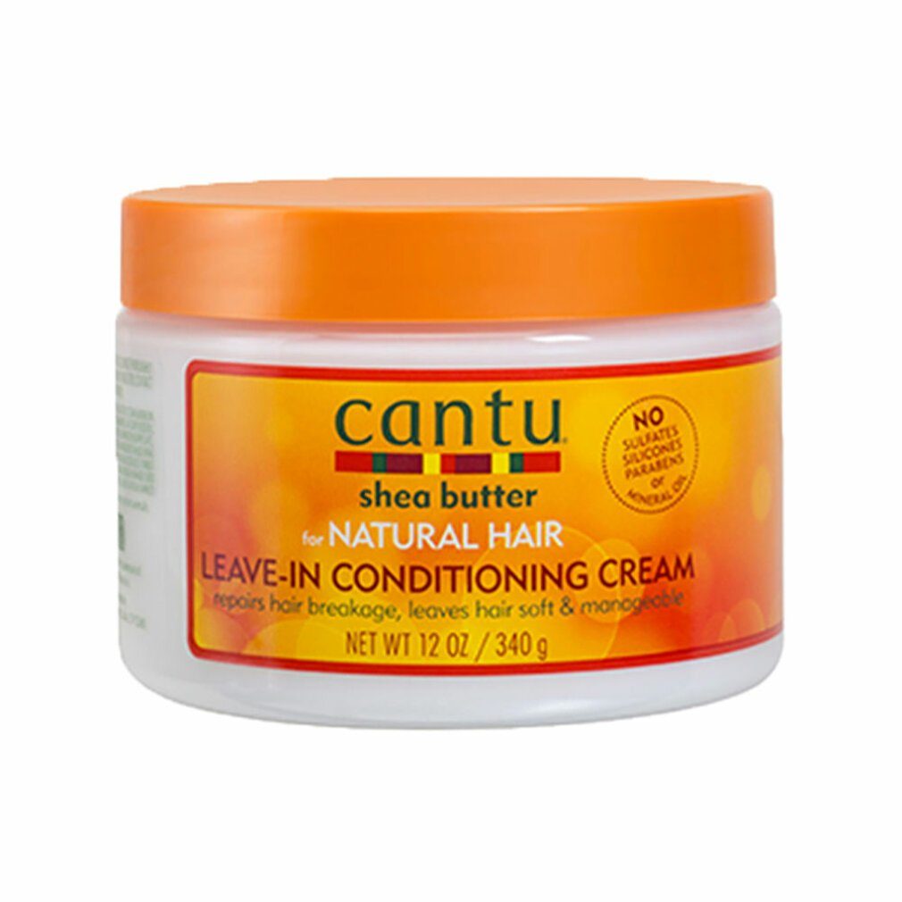 Cantu Haarkur Natural Hair Leave-In Conditioner Cream Jar 12 Ounce 354ml