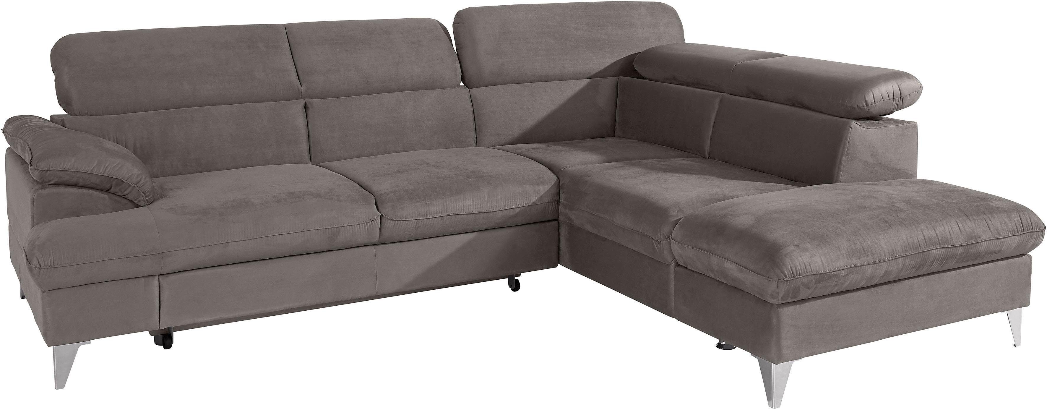 COTTA Ecksofa "Caluso L-Form", mit Kopfteilverstellung, wahlweise mit Bettf günstig online kaufen