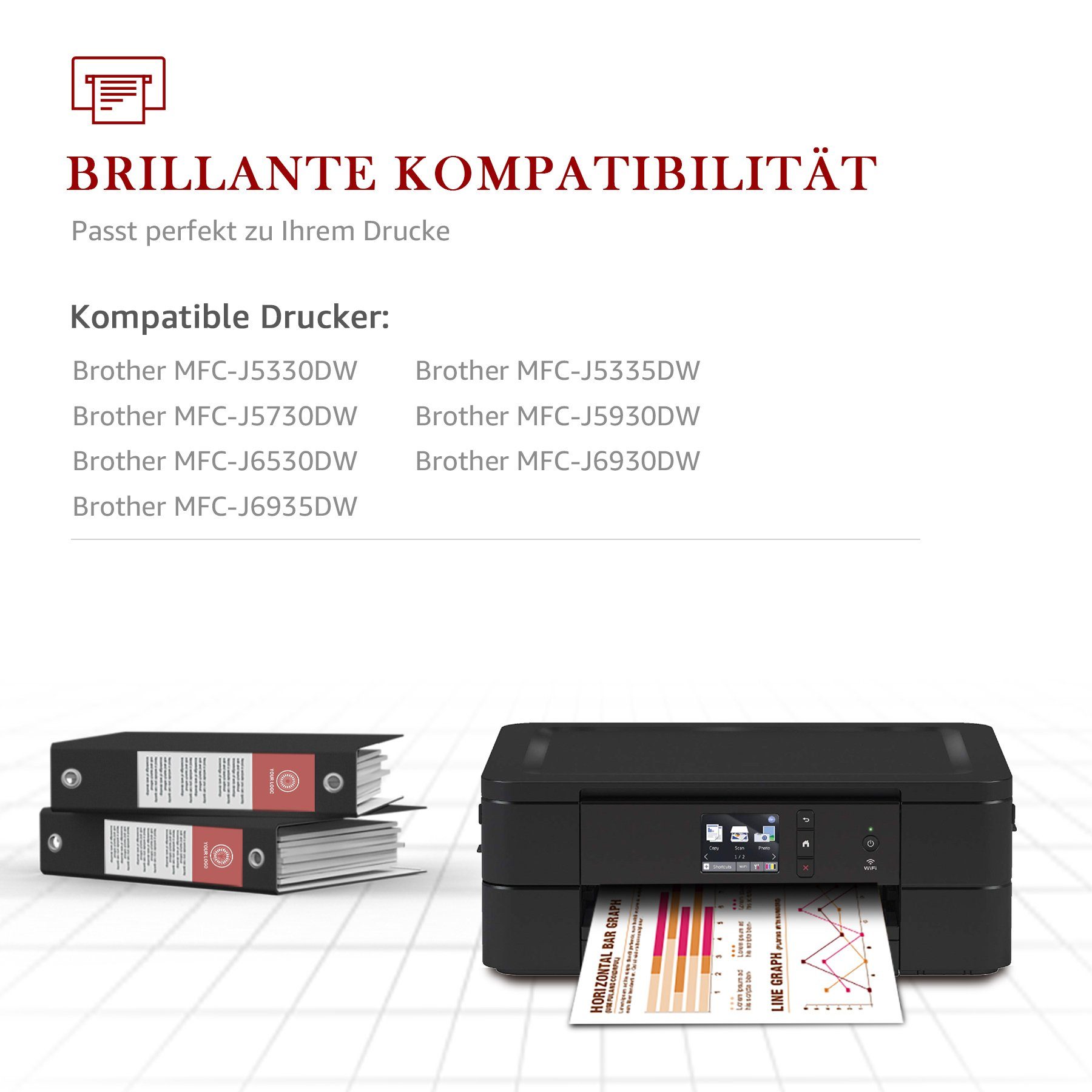 Toner Kingdom LC3219XL 3219 XL XL (MFC-J6530DW Drucker) MFC-J5335DW LC3217 MFC-J6935DW MFC-J5930DW Brother MFC-J5730DW für Tintenpatrone MFC-J5330DW MFC-J6930DW