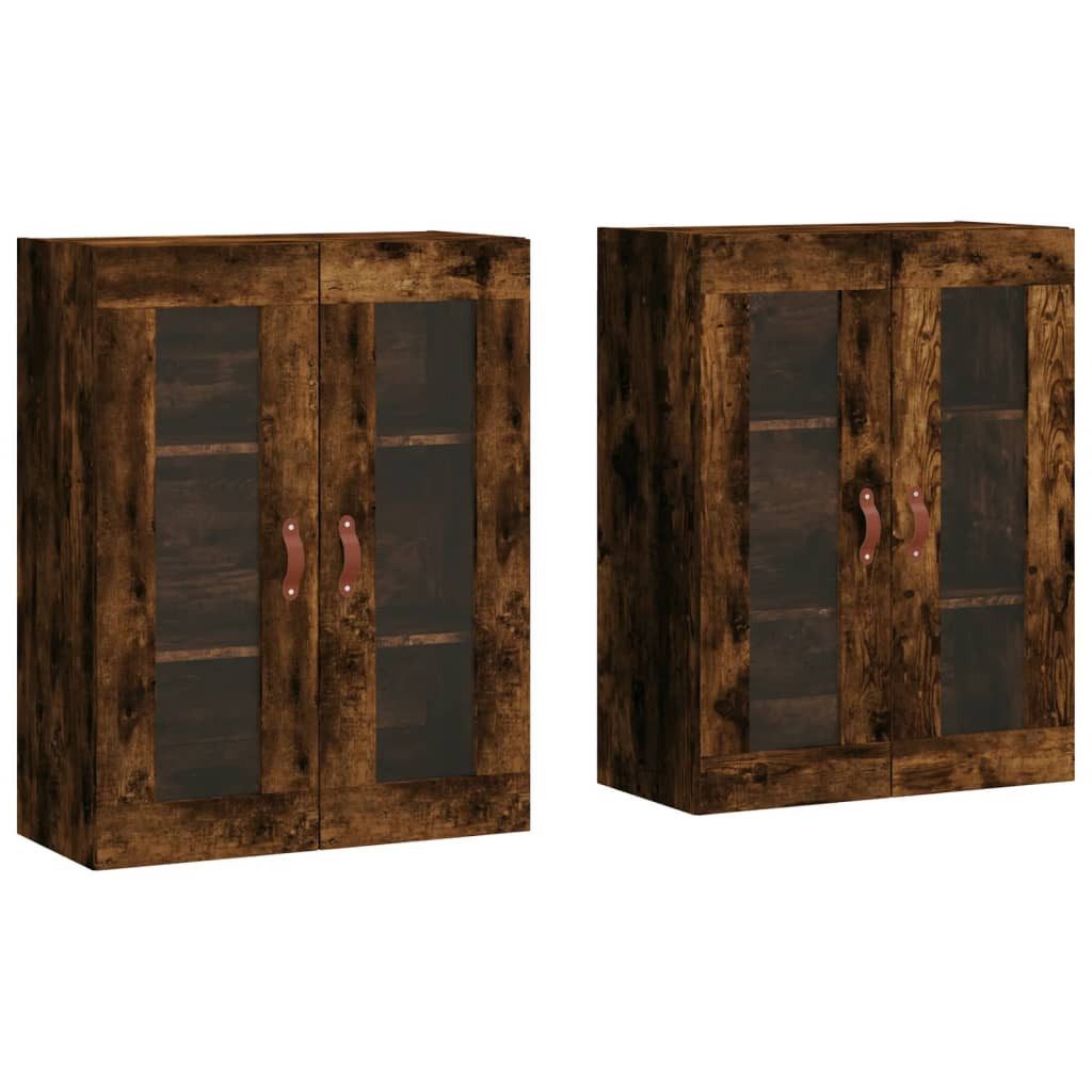 vidaXL Sideboard Wandschränke 2 Stk. Räuchereiche günstig online kaufen