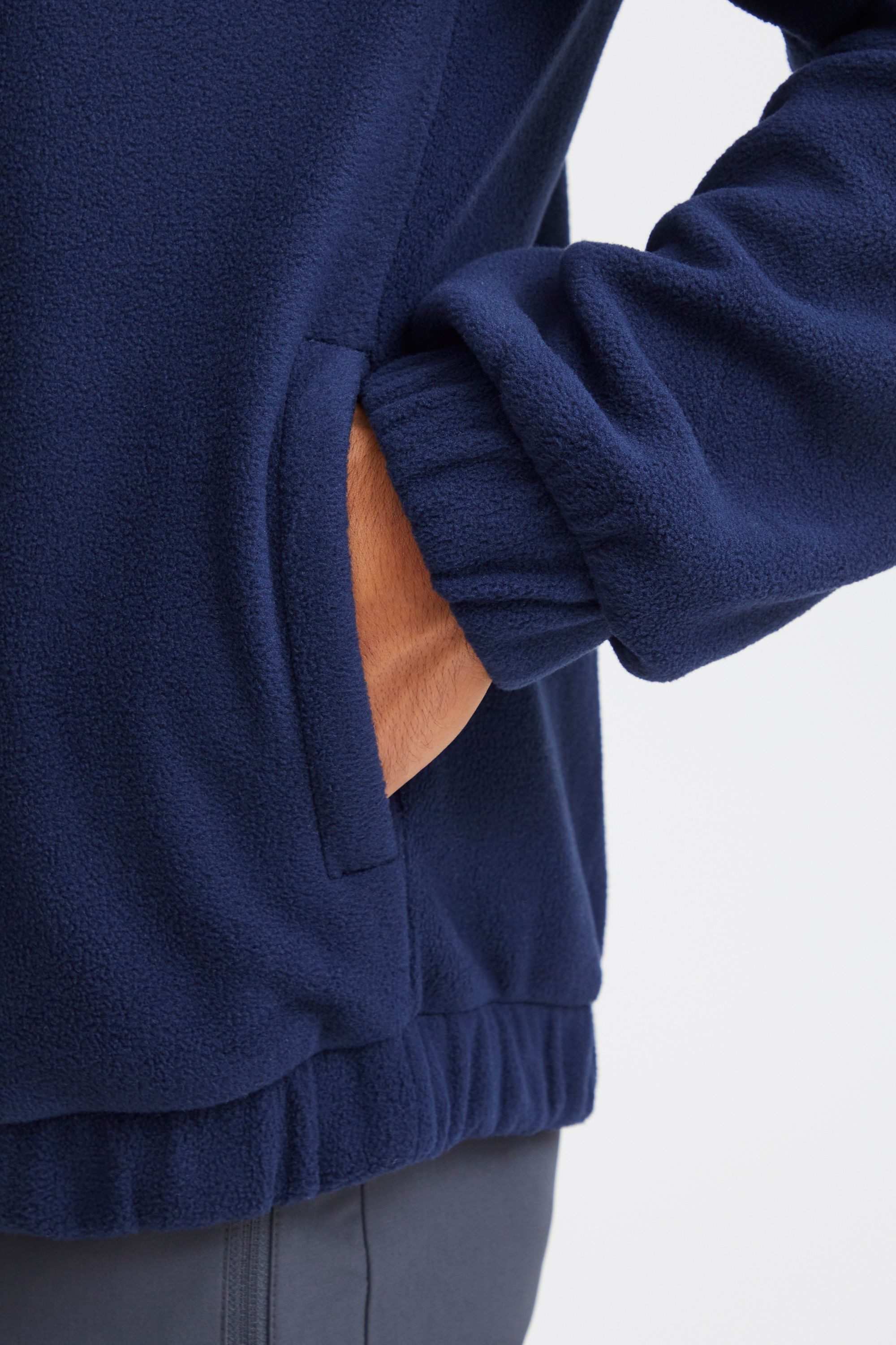 North Bend Troyer NBCotus M Modischer Fleecepullover mit Troyer Kragen