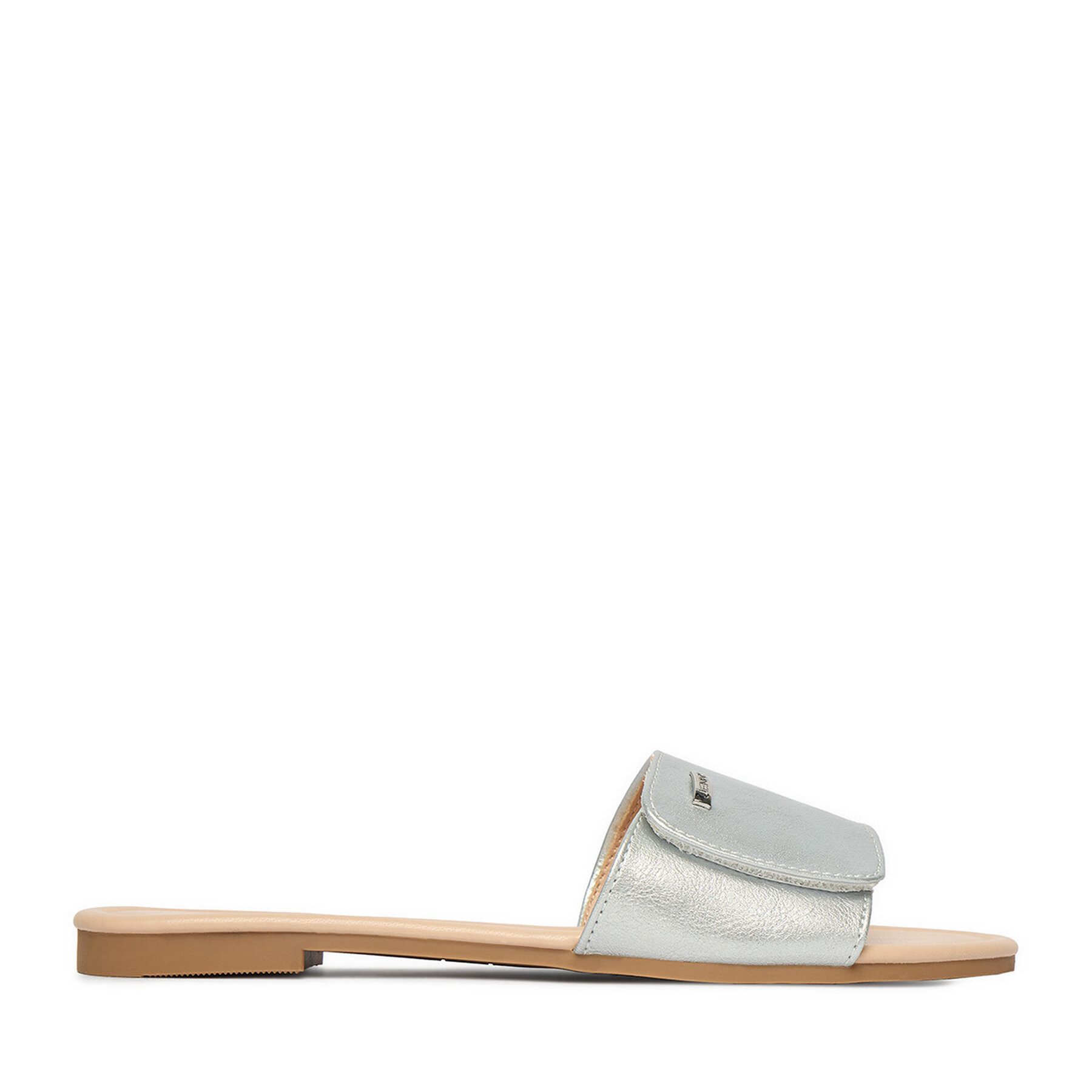 Jenny Jenny Damen-Flip-Flops in Silber Badepantolette