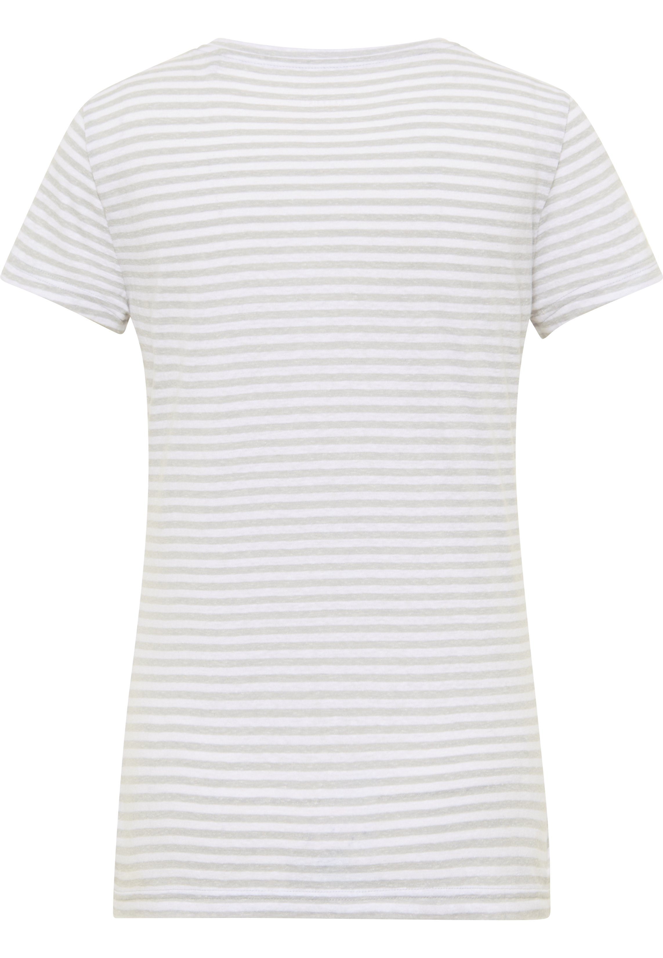 grau-weiß Alexia C T-Shirt MUSTANG Stripe