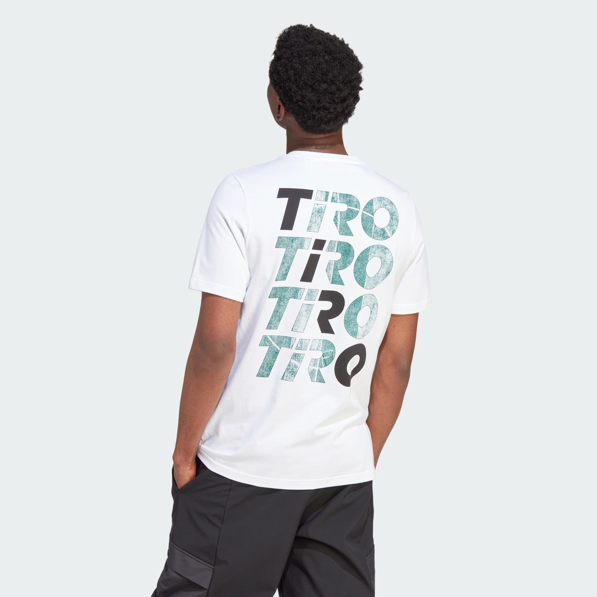 adidas Sportswear T-Shirt TIRO WORDMARK GRAPHIC White T-SHIRT