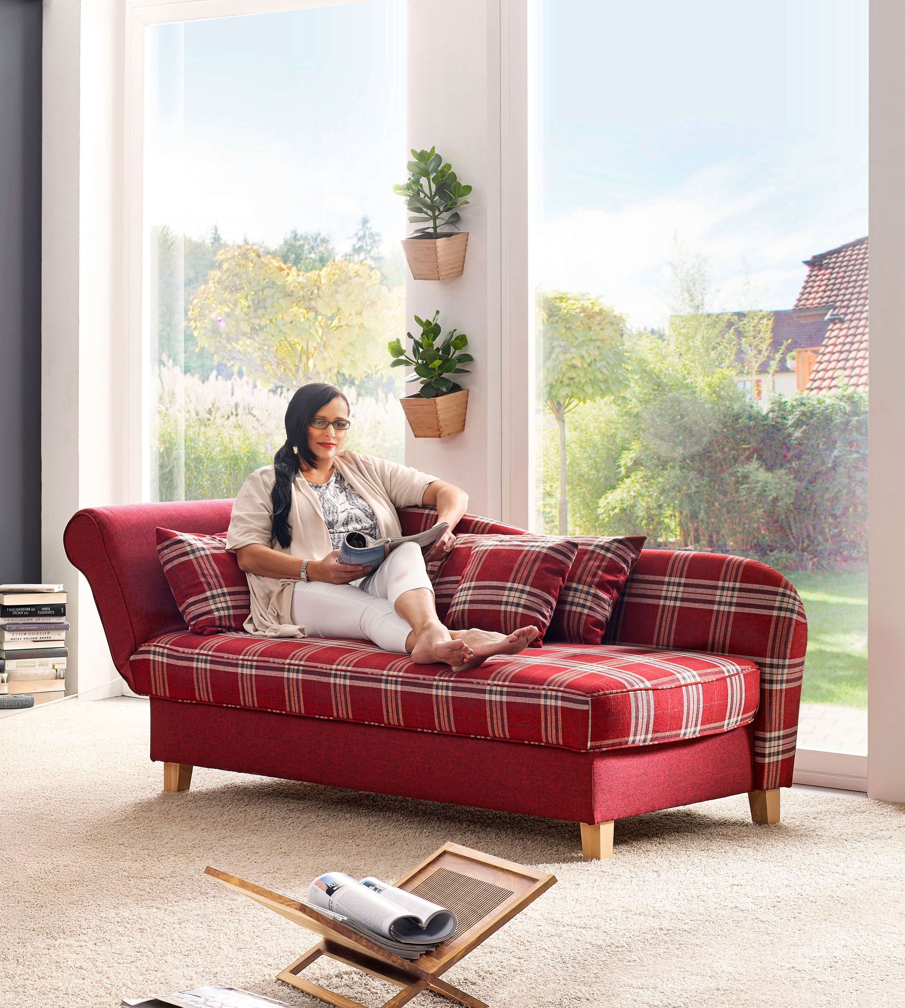 Max Winzer® Recamiere Selma, Recamiere mit Armteil links klappbar