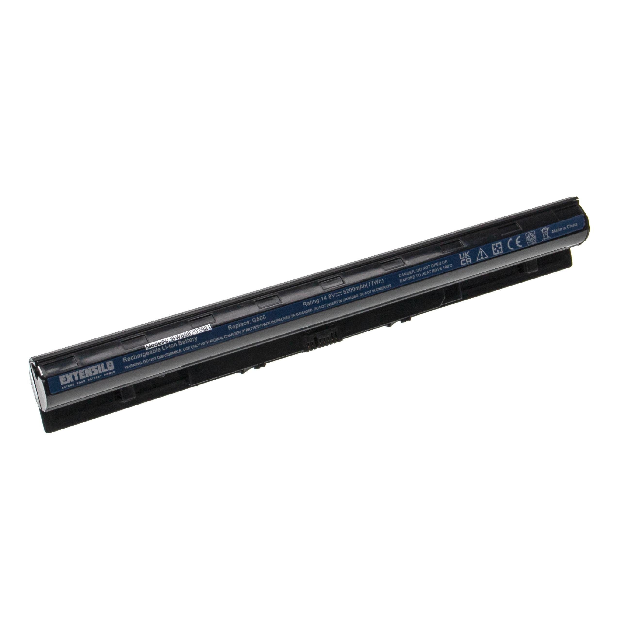 G510s, Laptop-Akku 5200 mAh IdeaPad G510s Extensilo Lenovo G50-80, G50-70M, passend für G50-75,