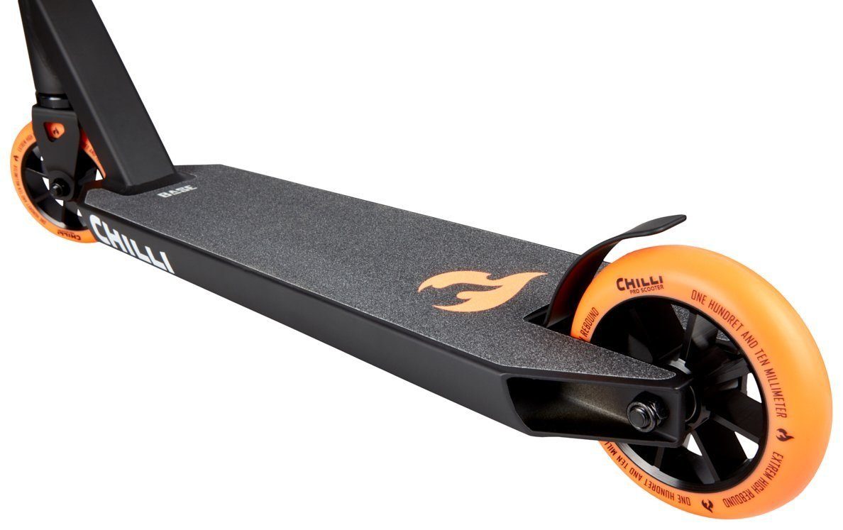 Stuntscooter / Stunt-scooter Pro H=82cm schwarz Chilli orange Base Chilli