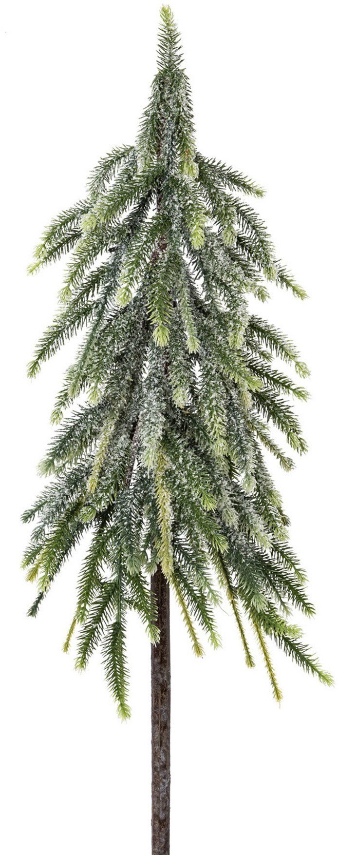 Creativ green Künstlicher Weihnachtsbaum Weihnachtsdeko, künstlicher  Christbaum, Tannenbaum, zum Stecken und mit Deko-Schnee bedeckt,  Dekoratives Fichtenstämmchen auf Stab