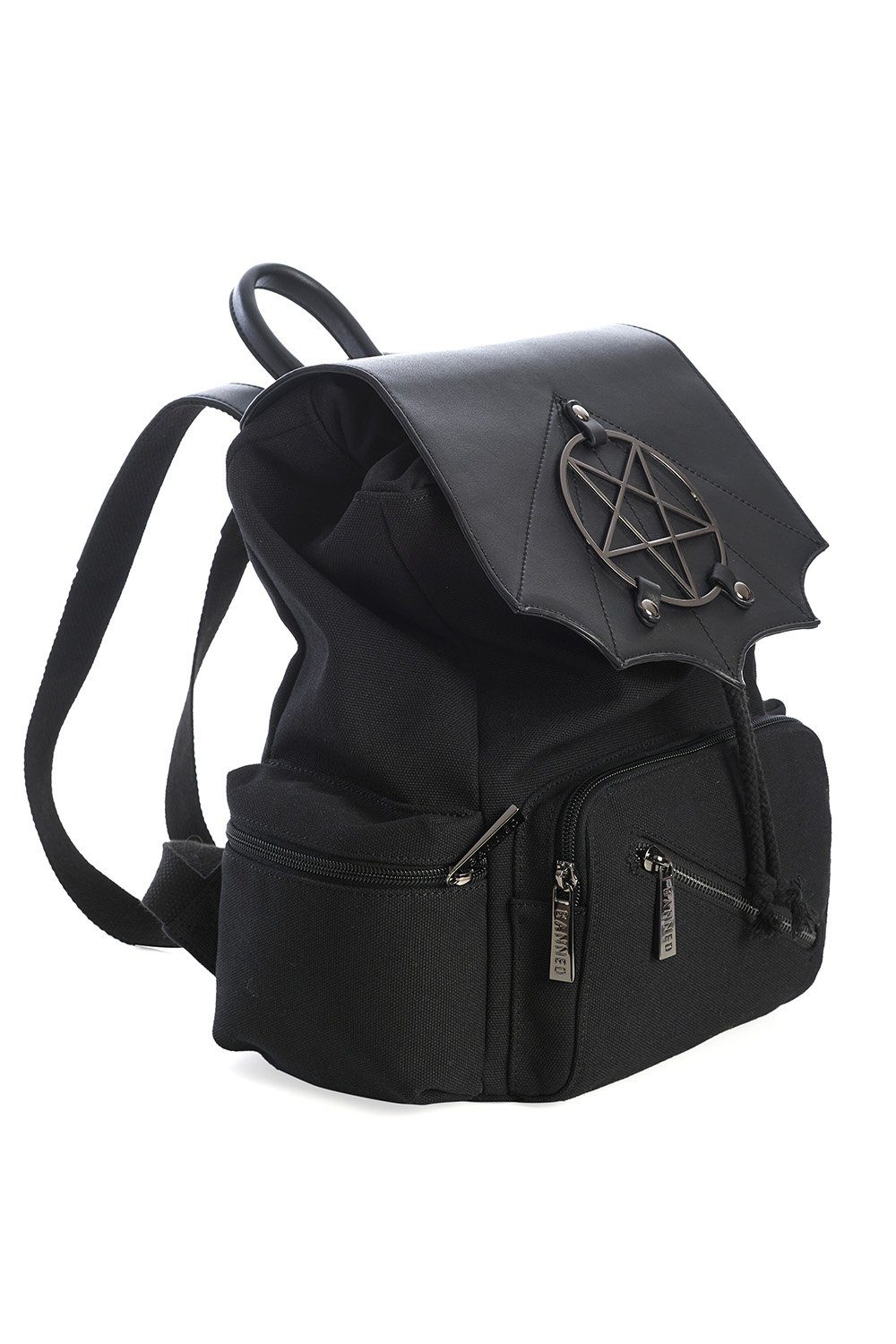 Banned Rucksack Moloch, Gothic Metal Pentakel günstig online kaufen