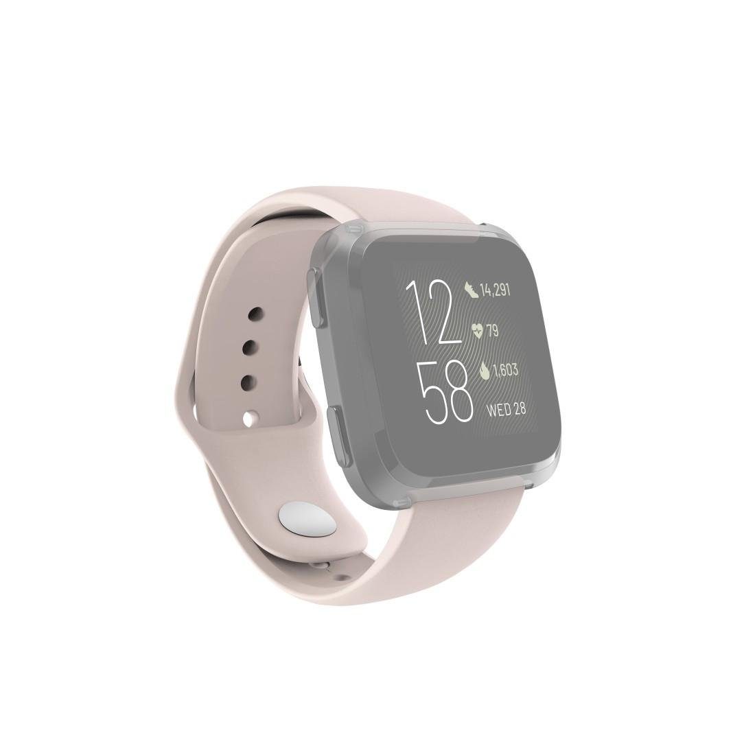 Hama Smartwatch-Armband Ersatzarmband für Fitbit Versa 22,7 2/ Lite, Versa/Versa cm 22mm, rosé