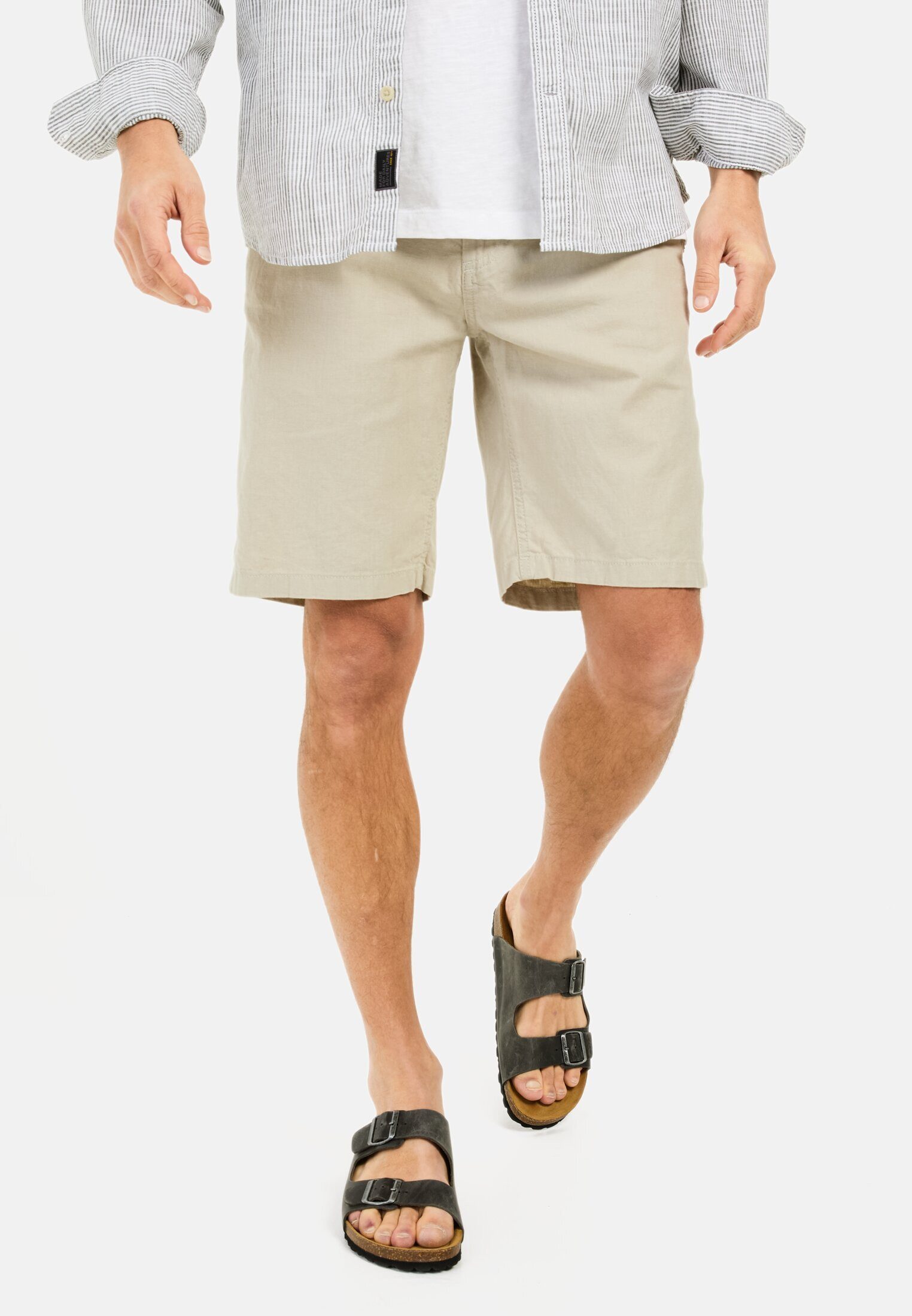 Chinoshorts mit elastischem Bund