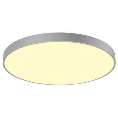 SLV LED Deckenleuchte LED Deckenleuchte Medo in Grau 79W 8300lm IP50, keine Angabe, Leuchtmittel enthalten: Ja, fest verbaut, LED, warmweiss, Deckenlampe, Deckenbeleuchtung, Deckenlicht