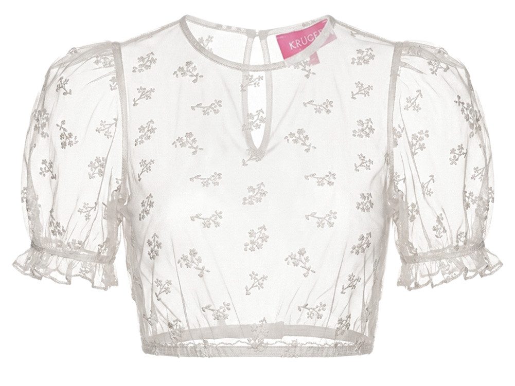Krüger Madl Dirndlbluse Dirndlbluse Henna Blümchen ecru