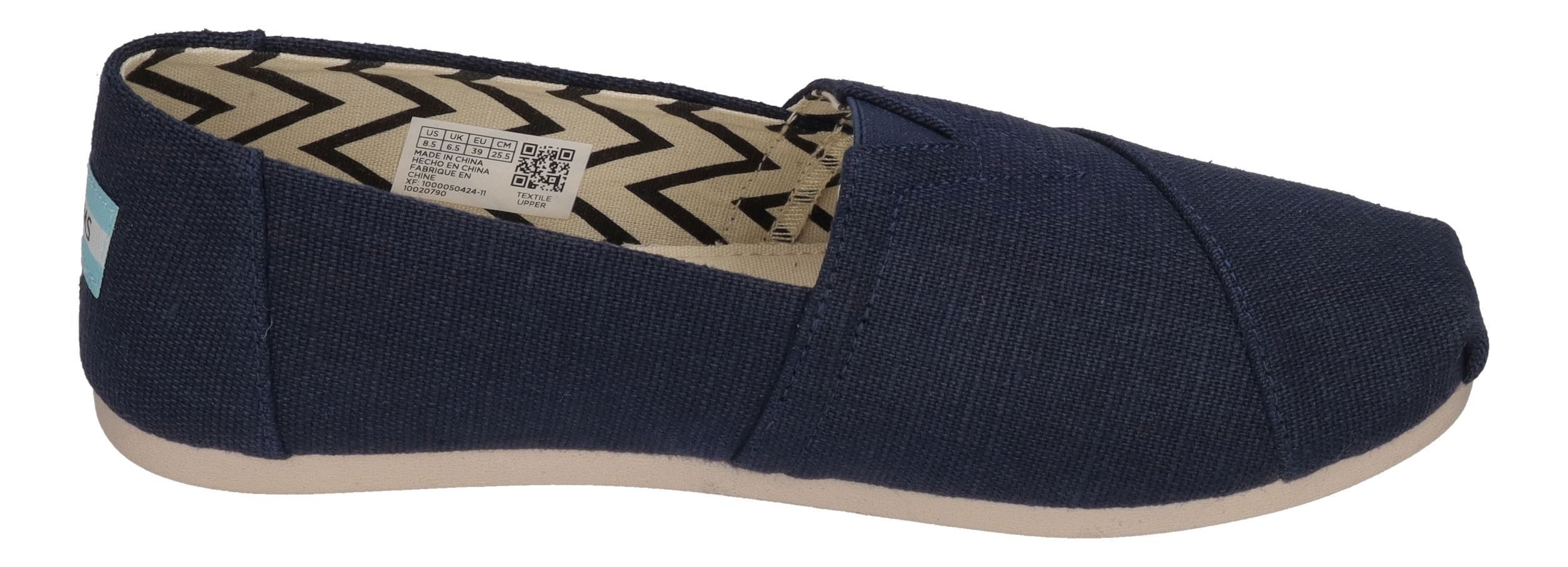 TOMS ALPARGATA WIDE Espadrille Navy Heritage
