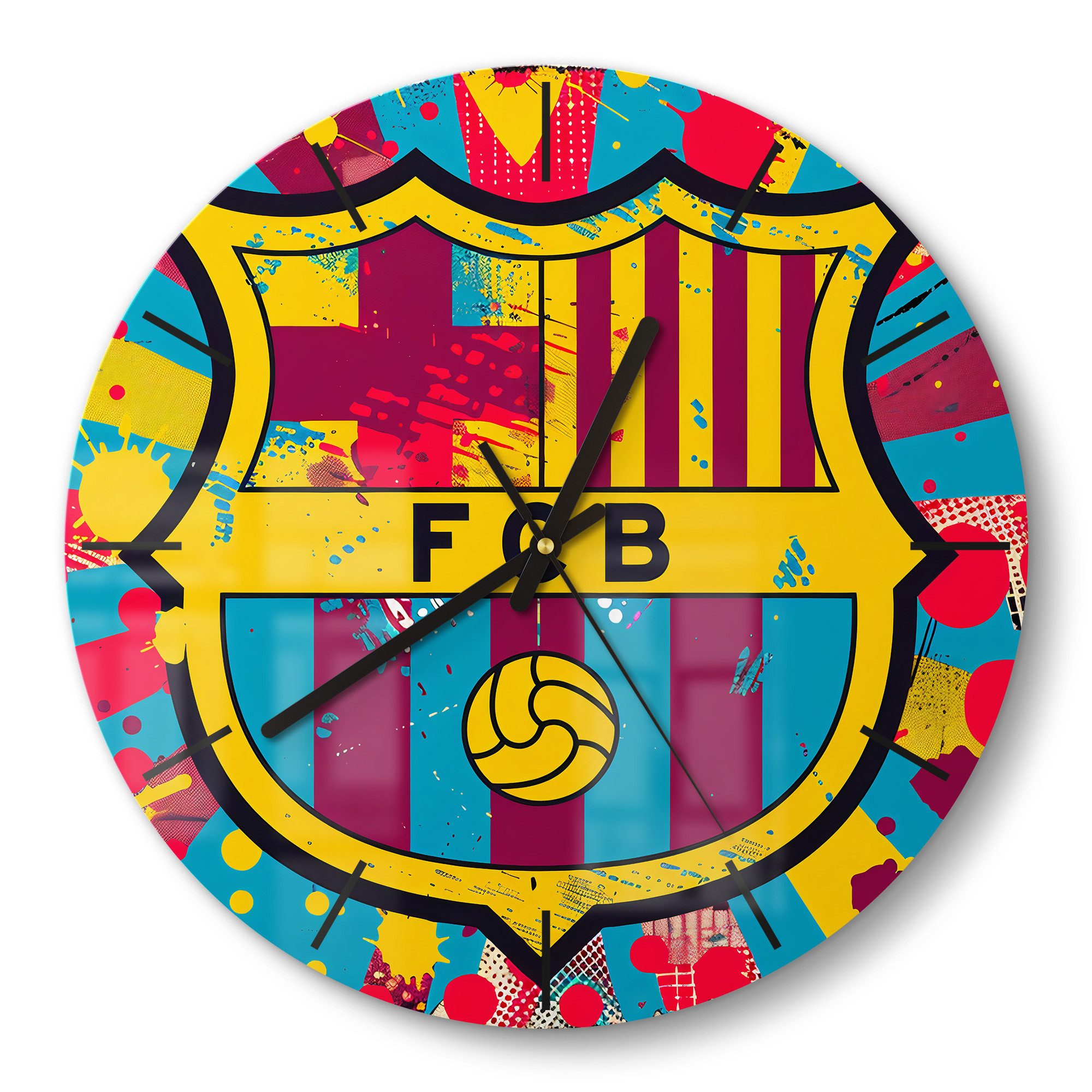 DEQORI Wanduhr 'Wappen FC Barcelona' (Glas günstig online kaufen