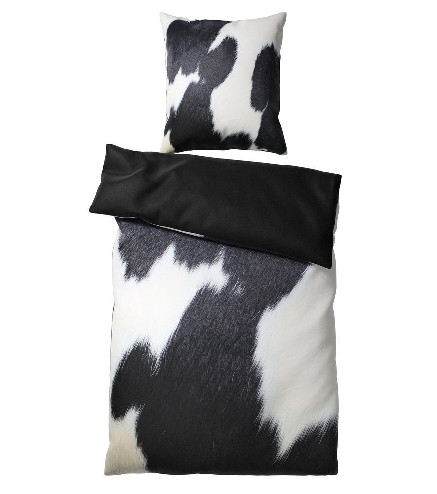 Bettwäsche »Kuhflecken 135x200 cm, 100% feinste Baumwolle, 2-teilig,  Bettbezug, Kissenbezug 80x80cm«, Sanilo online kaufen | OTTO