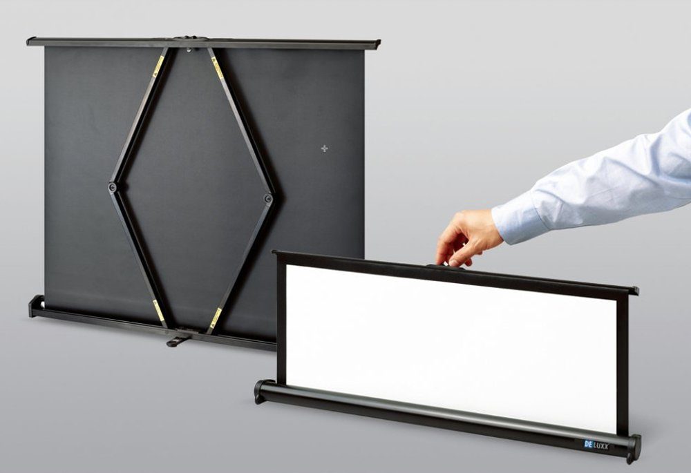 Deluxx Advanced Portable - Polaro Tischleinwand (black_backside)