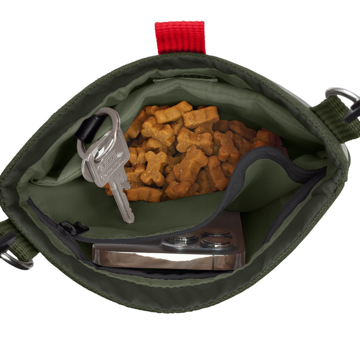 Hunter Tierbedarf Leckerlibeutel Umhänge-Snackbeutel Alva oliv