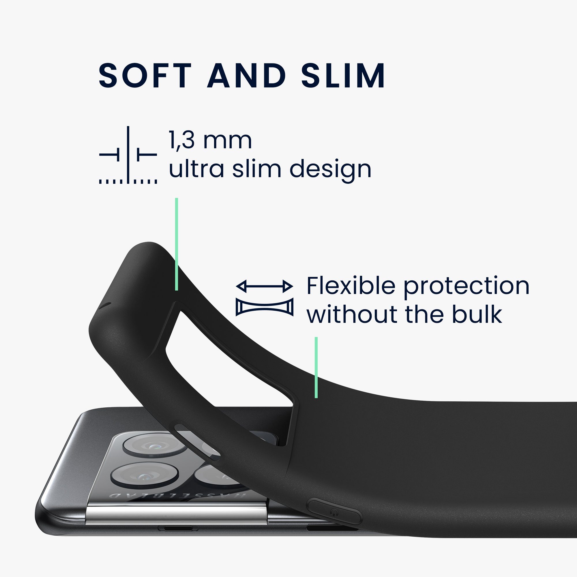 kwmobile Handyhülle Hülle für OnePlus 10 Pro 5G, Hülle Silikon - Soft Handyhülle - Handy Case Cover