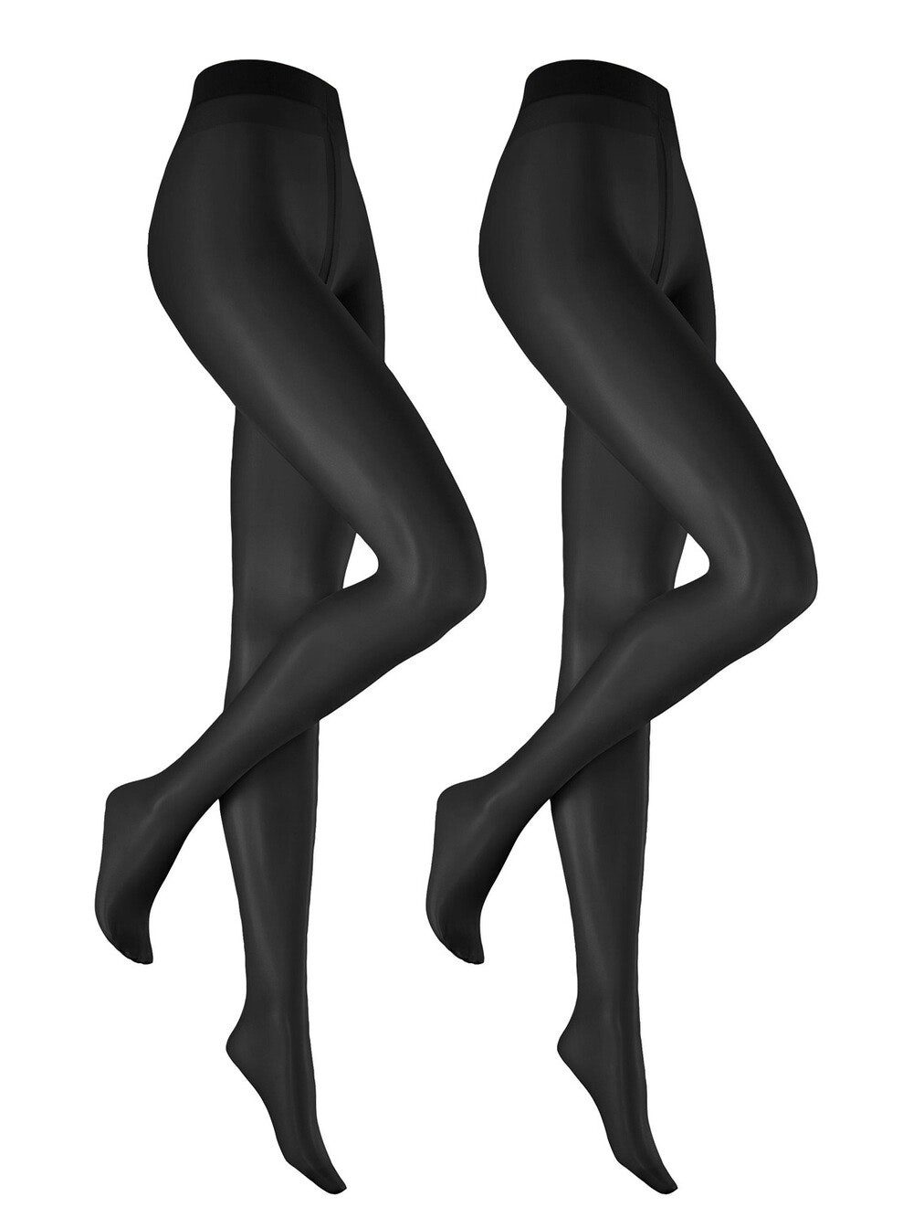 Hudson Feinstrumpfhose SIMPLY 20 15 DEN (2er Pack) transparente verstärkte Spitze, Komfortbund
