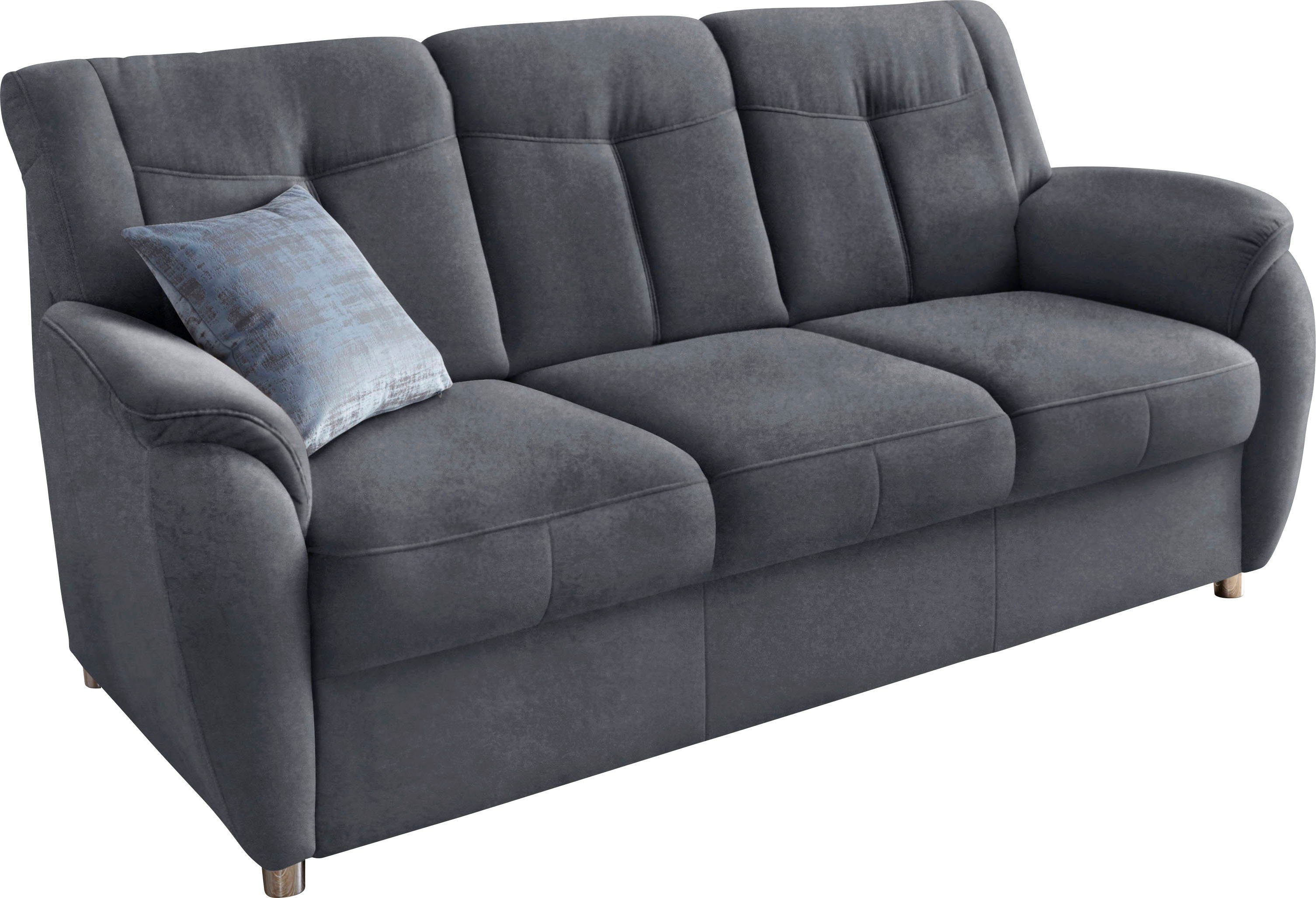 sit&more 3-Sitzer Sonoma, B: 189 cm, Federkern, Komfortsitzhöhe 45 cm, Couch frei stellbar, 3-Sitzer Sofa, Stoffvarianten