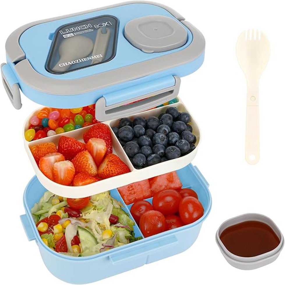 Kaket Lunchbox für Kinder und Erwachsene Brotdose mit Fächern,Lunch-Behälter