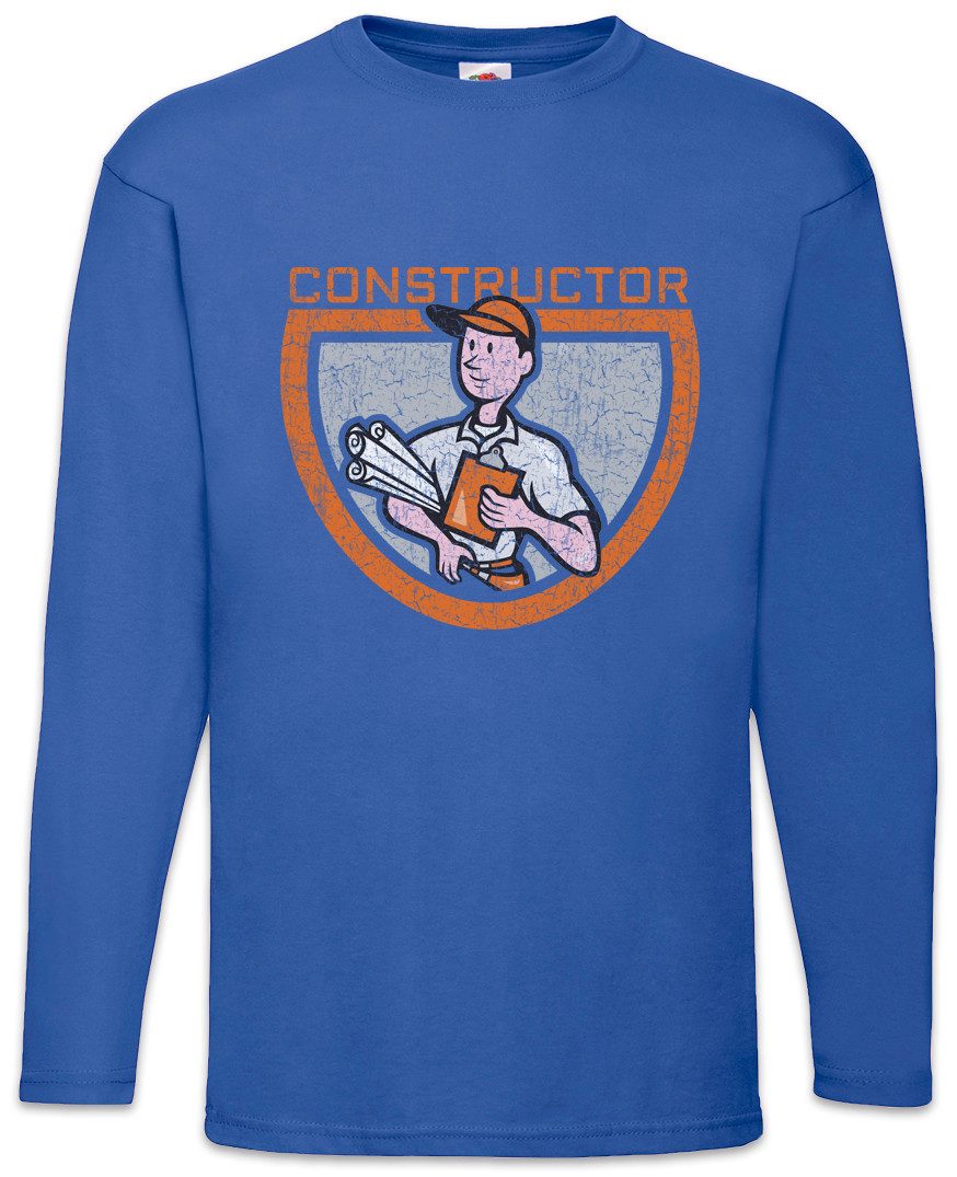 Langarmshirt Constructor IV Langarm T-Shirt Handwerker Maurer Mason Bauarbeiter Bau