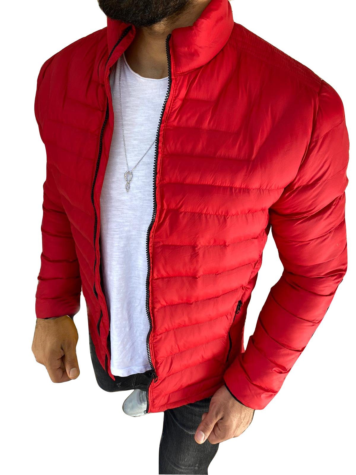 Megaman Jeans Steppjacke Jacke Bomberjacke Jacke Sportjacke Steppjacke Herren Winter