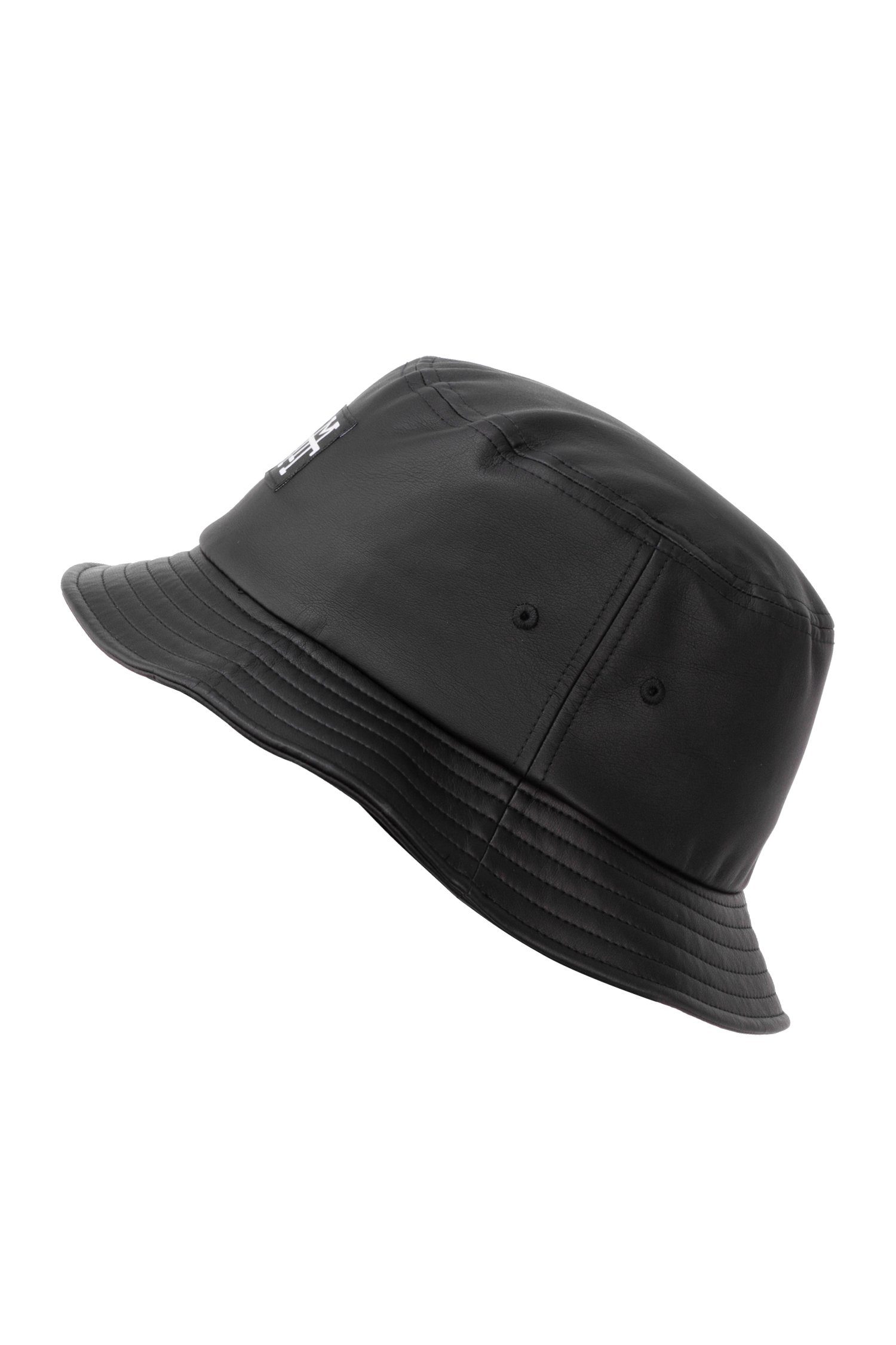 (Leather) Fischerhut Bucket 100% Fischermütze Hat, M13 Manufaktur13 - Vegan Anglerhut, Hat Out Session Black