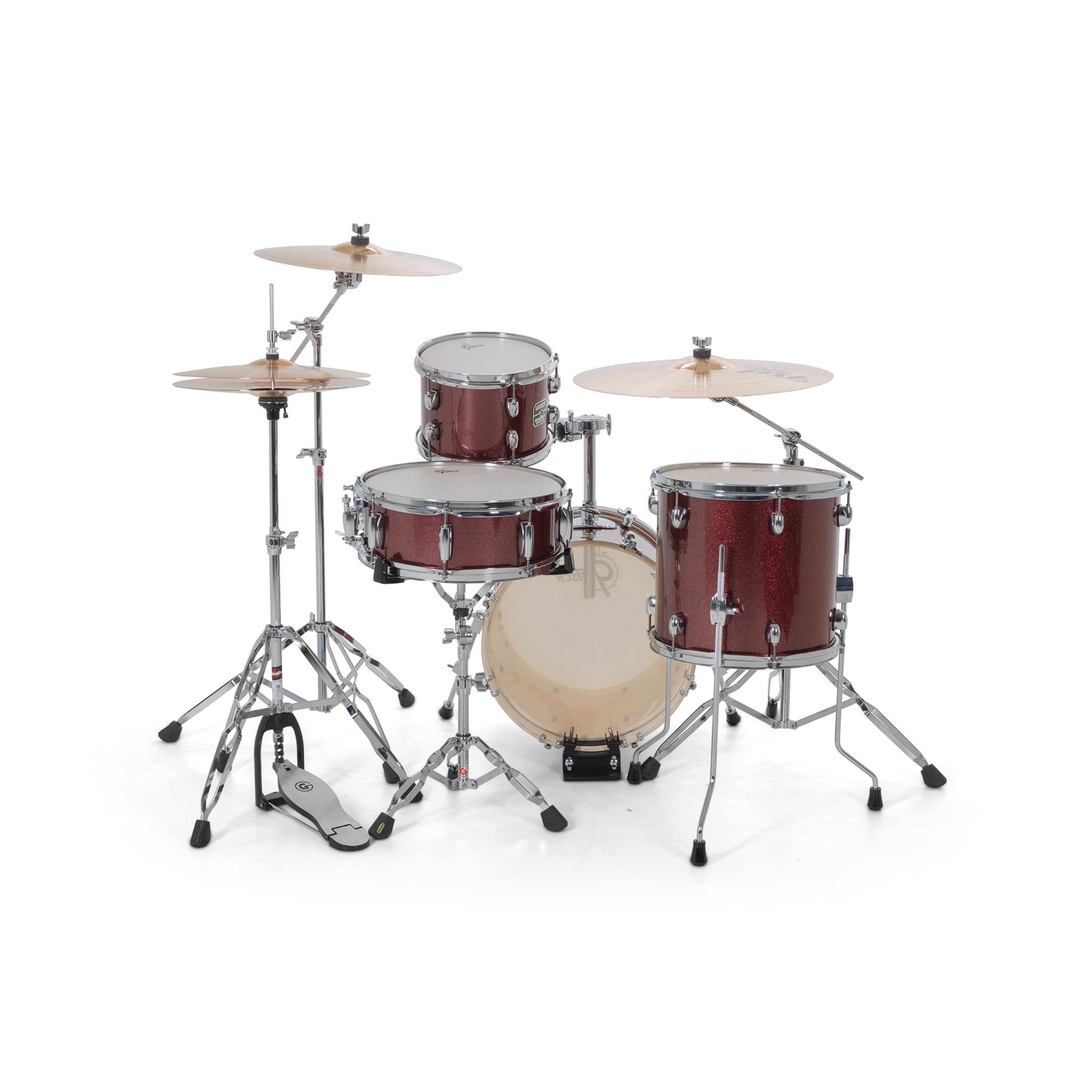Gretsch Schlagzeug, Schlagzeuge, Drum-Sets, GE4S464B Energy Street Kit Ruby Sparkle - Drum-Set