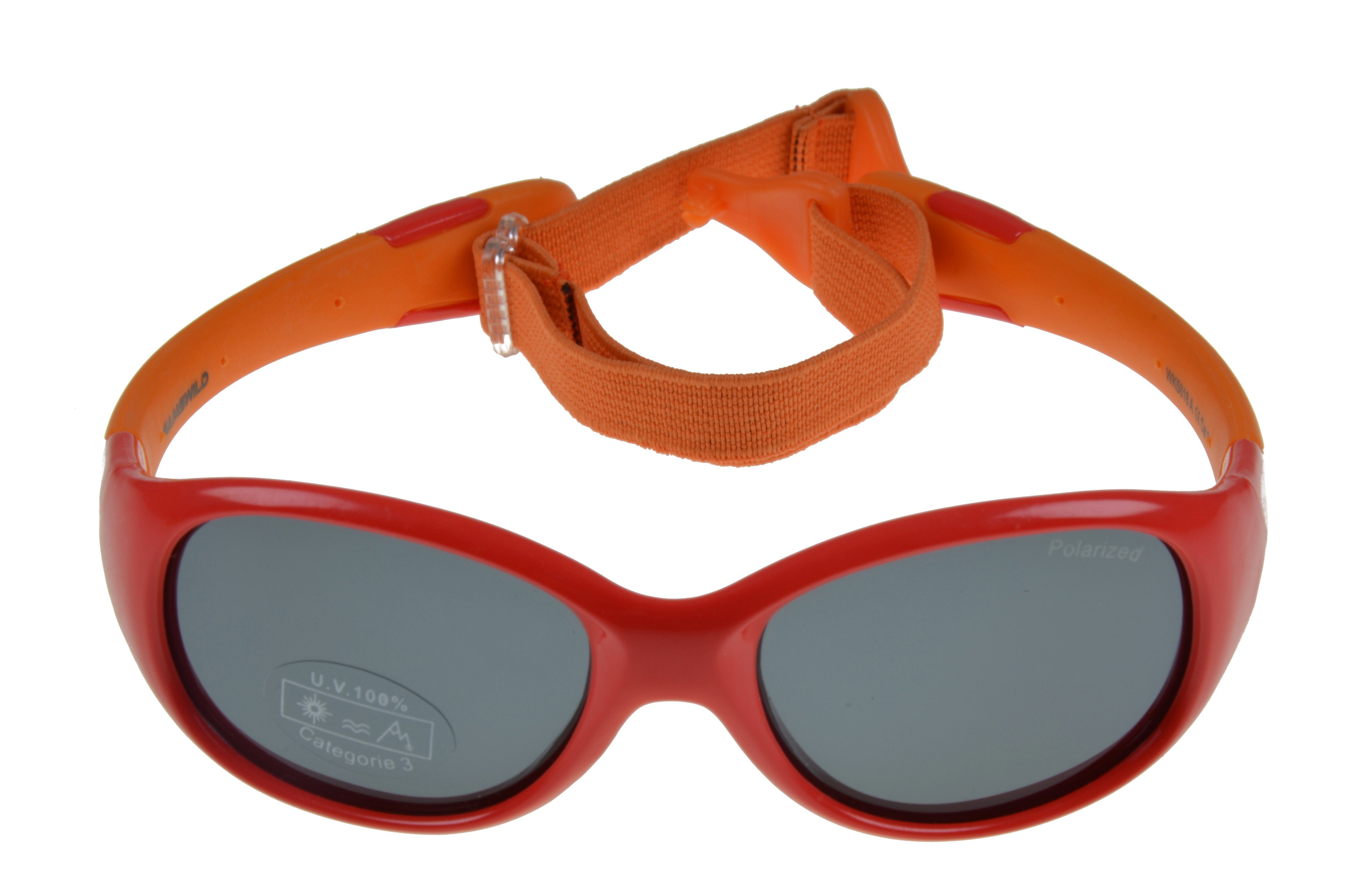 Sonnenbrille Gamswild Kleinkindbrille grün, Unisex, rosa, Jahre incl. kids Mädchen Jungen Kinderbrille Brillenband 2-5 GAMSKIDS rot-orange WK5618