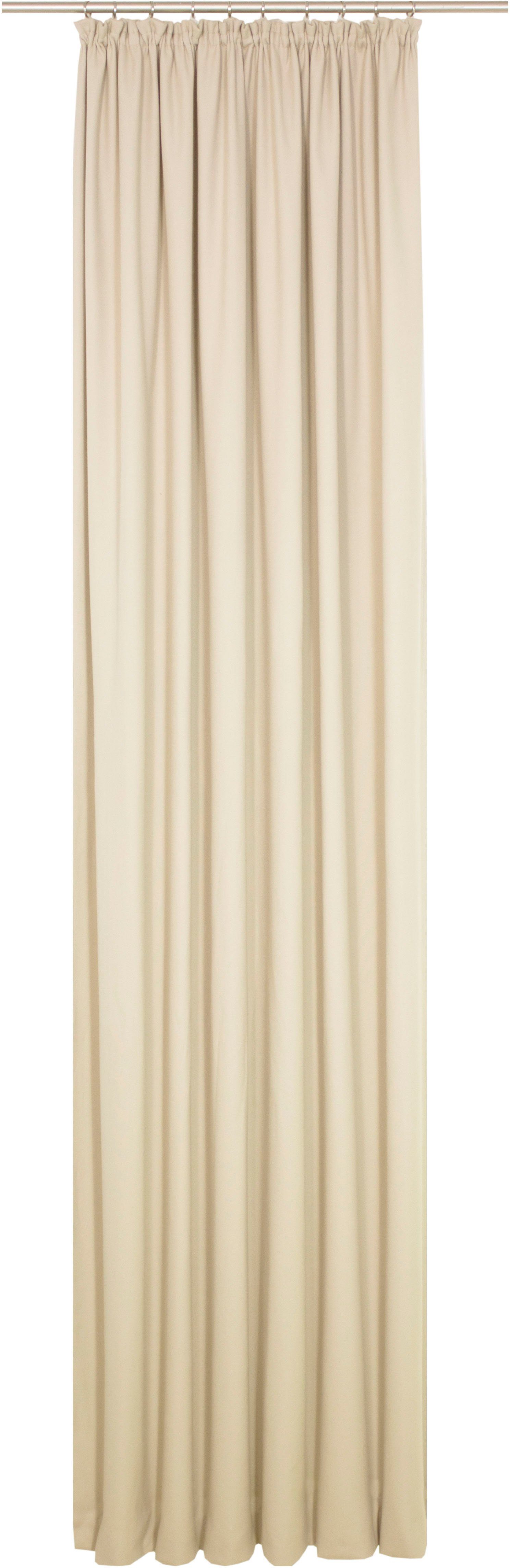 Vorhang Wirth, nach Maß blickdicht, Kräuselband beige (1 St), WirthNatur,