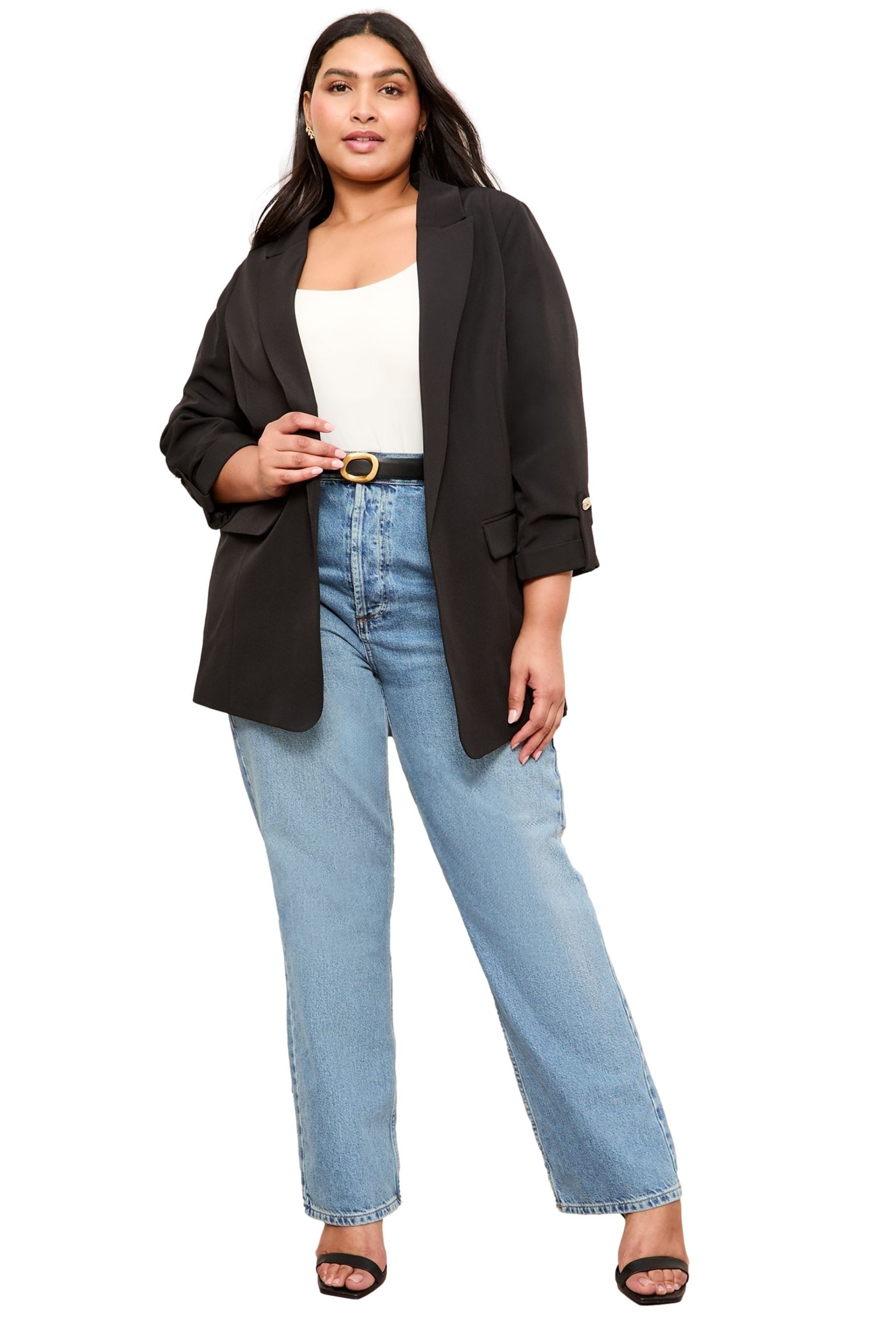 Friends Like These Jackenblazer Friends Like These verschlussloser Blazer, Curve (1-tlg)