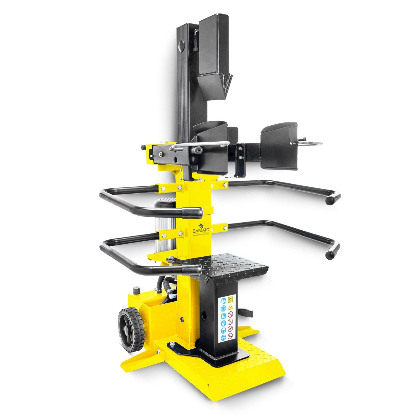 BAMATO Holzspalter HO-8PRO, Spaltgutlänge bis 107 cm, Spaltgutdurchmesser bis 35 cm, (1-St), patentierte Spalttechnik, schwenkbarer Spalttisch, 2 Arbeitshöhen