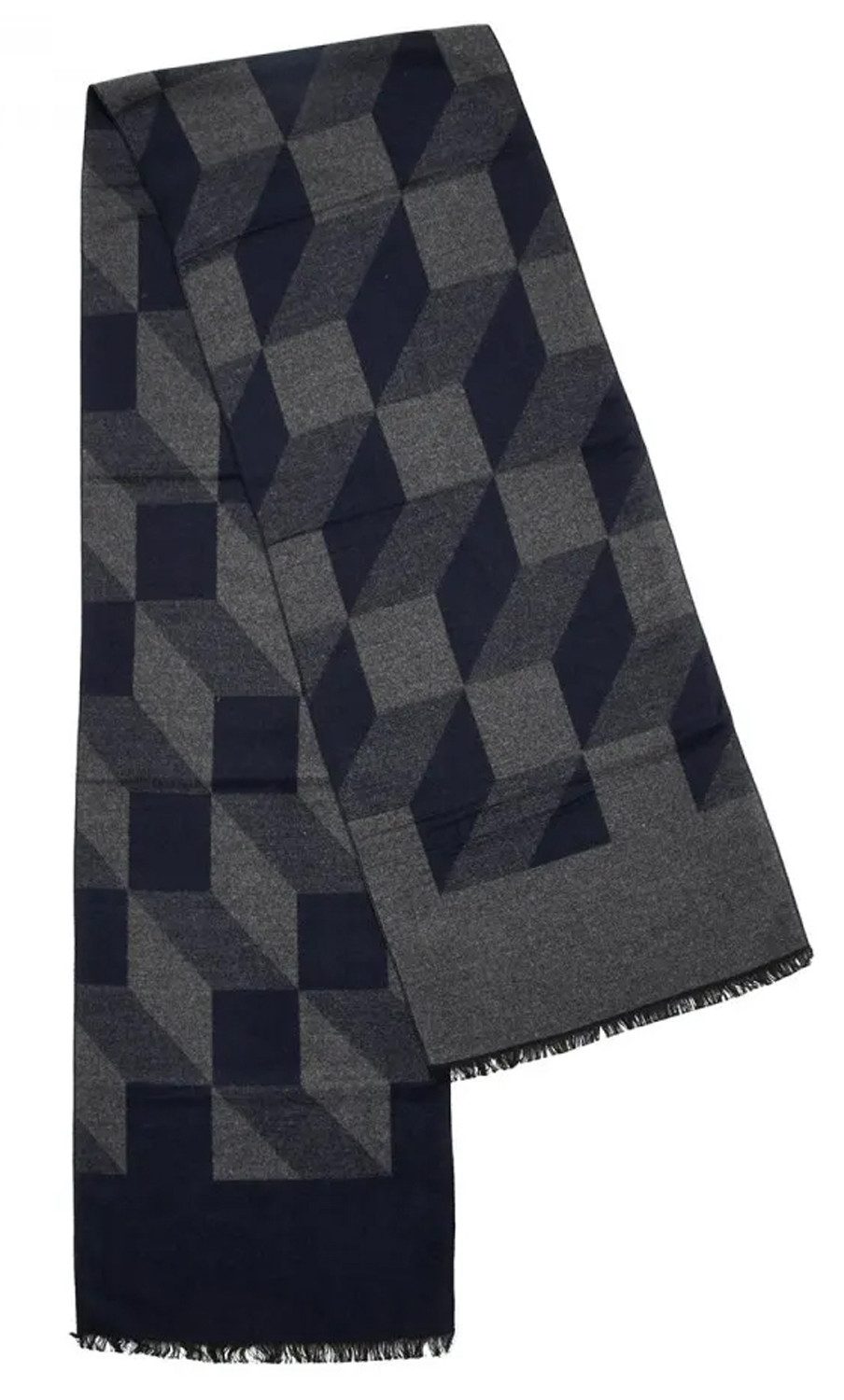 chic4home Schal Classic Edge, (1-St. 1-teilig), klassischer Herren Schal beidseitig tragbar Muster oder uni