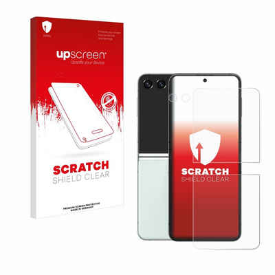 upscreen Schutzfolie für Samsung Galaxy Z Flip 5 (Display+Kamera), Displayschutzfolie, Folie klar Anti-Scratch Anti-Fingerprint