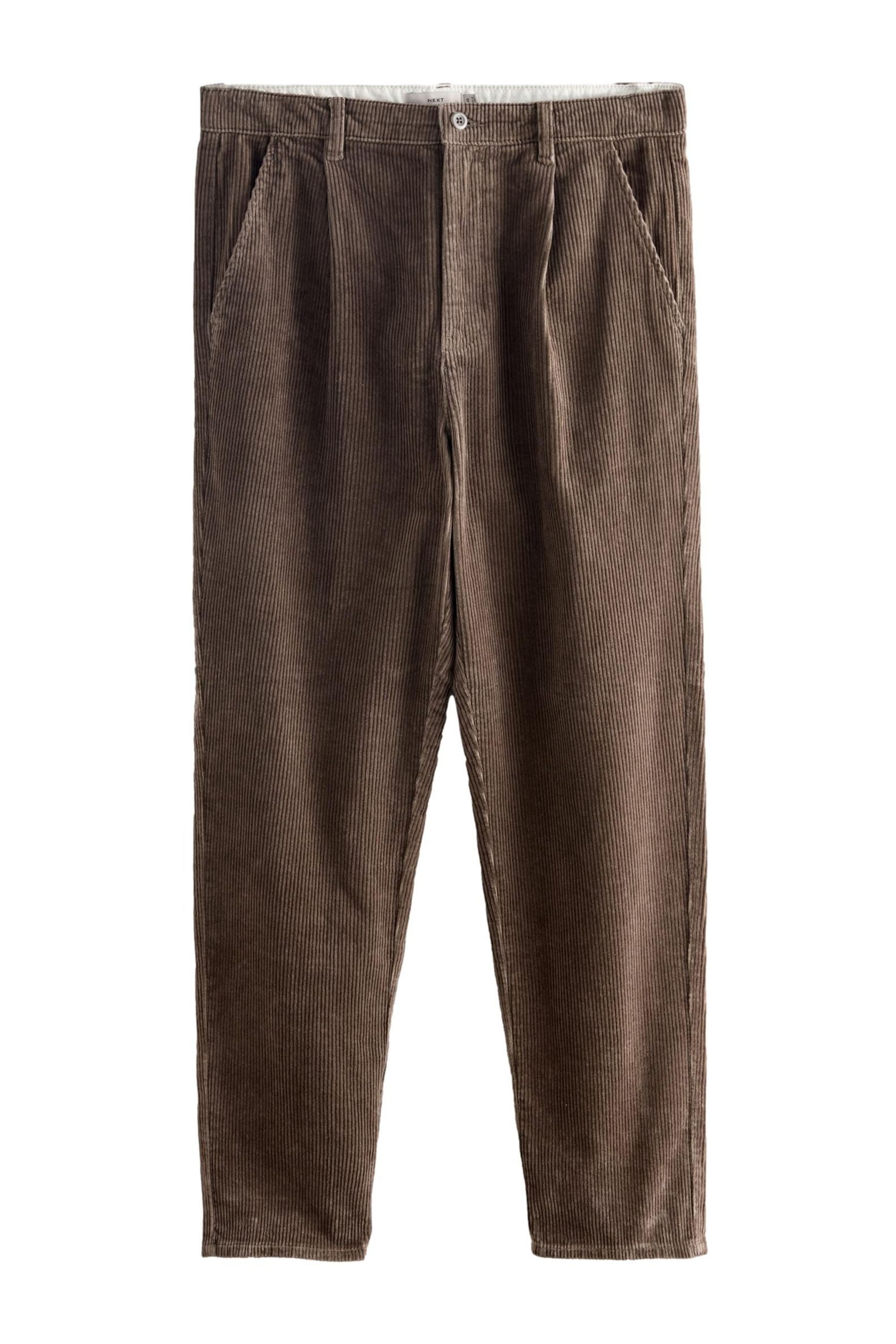Bundfaltenhose Cord-Hose mit einfacher Bundfalte