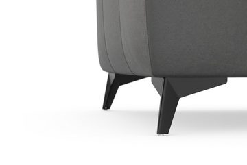 sit&more Ecksofa Sinatra L-Form, optinal mit Kopfteilverstellung und Armteilfunktion, Metallfüße