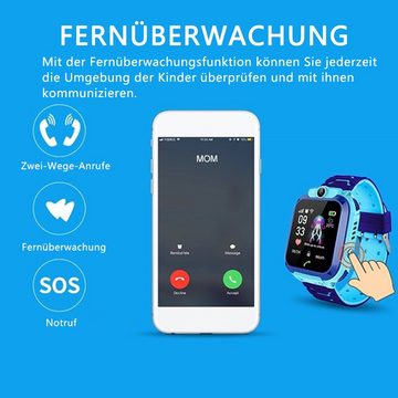 Dekorative Kinder Smartwatch, sprechende Kinderuhr, wasserdicht Smartwatch (1,4 Zoll, Andriod), 1-tlg., Rufende Kinder-Uhren, Weihnachtsgeschenk für Kinder