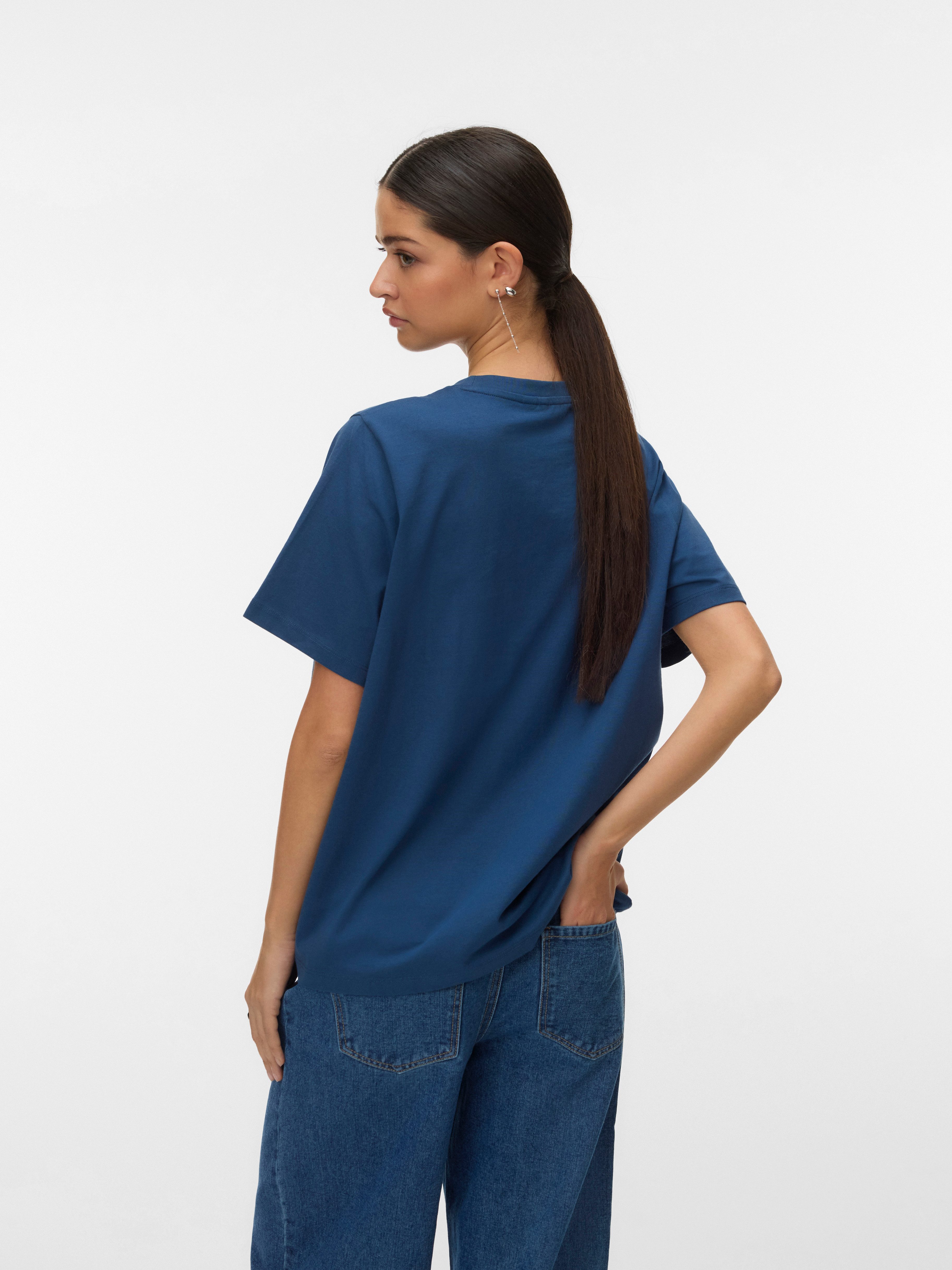 Vero Moda Kurzarmshirt VMURENA CATY SS TOP BOX JRS mit floralem Print