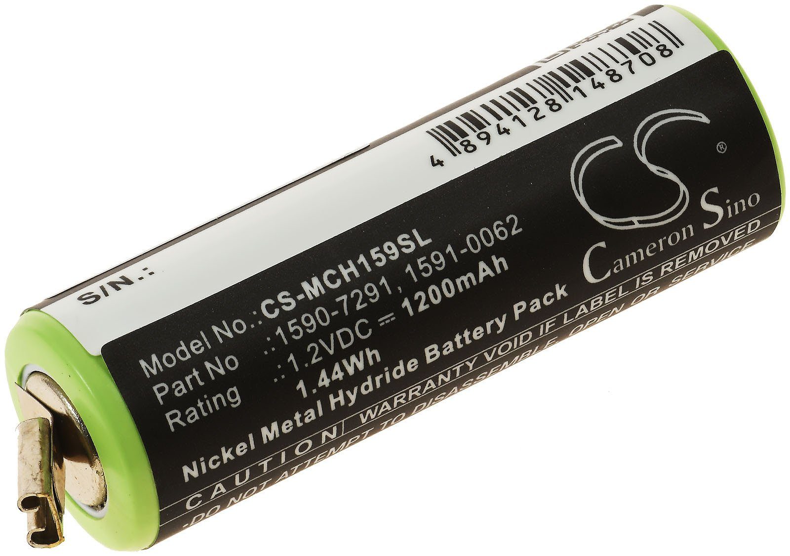 Powery Akku für Moser ChroMini 1591Q Akku 1200 mAh (1.2 V)