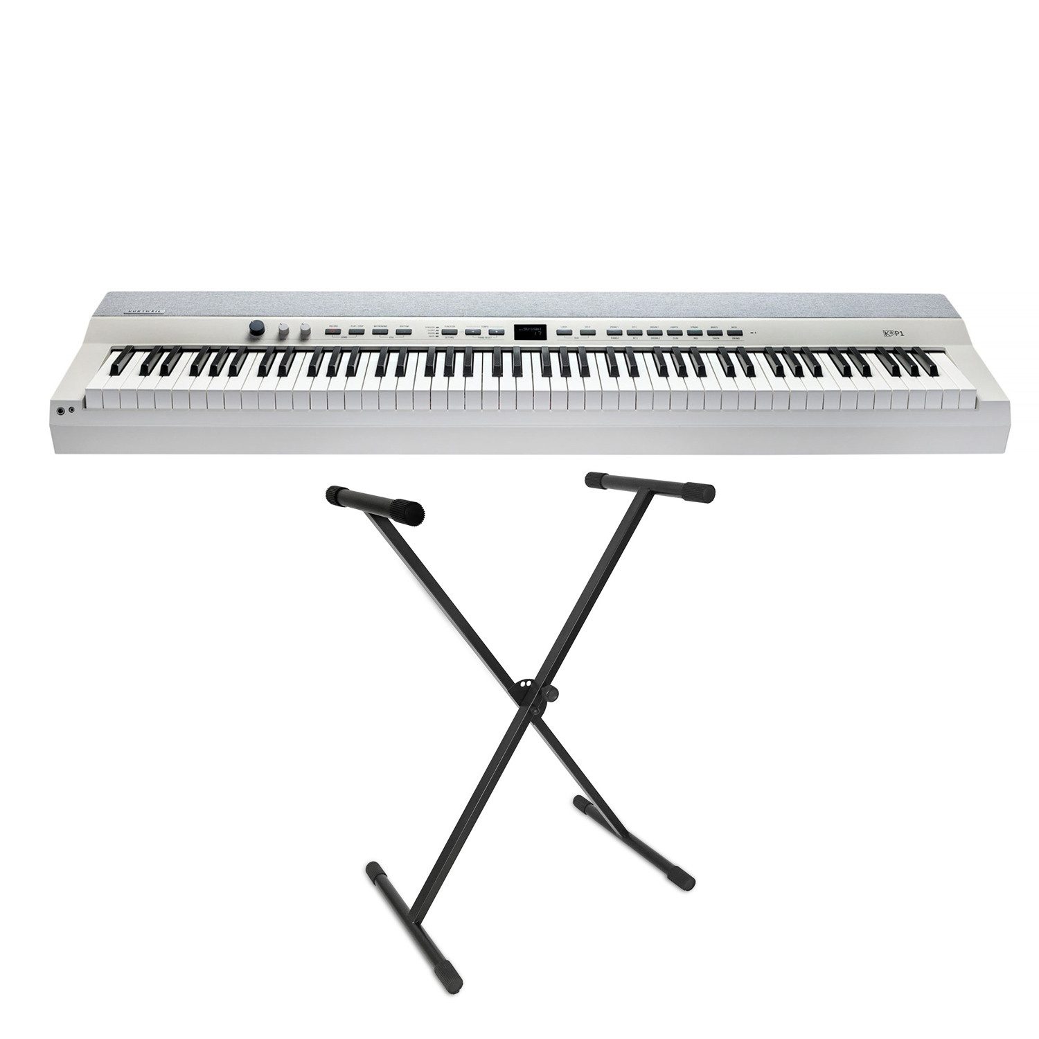 Stage-Piano Kurzweil Stage Piano KAP1-WH 88 Tasten mit Ständer
