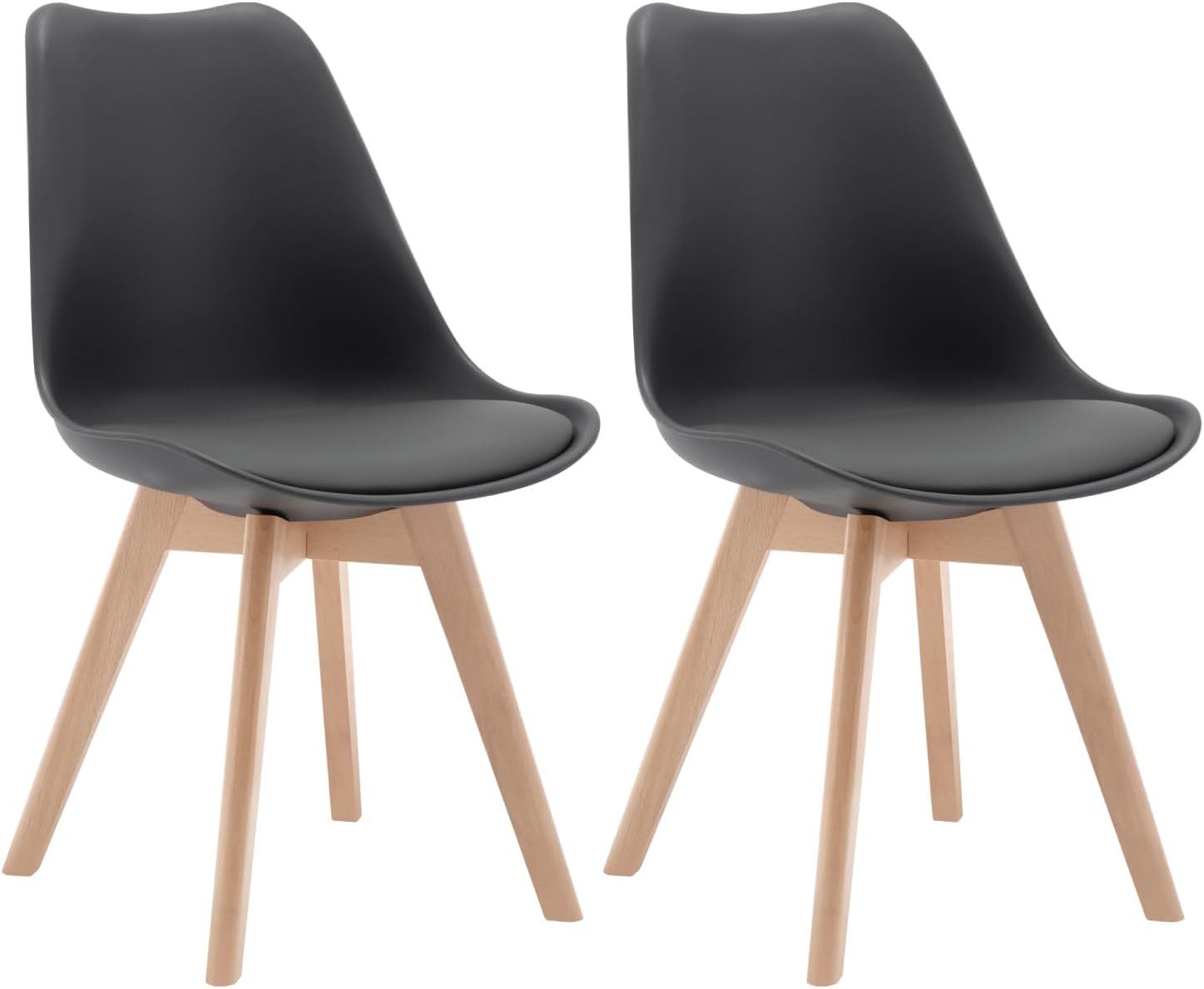 Woltu Esszimmerstuhl (Set, 2 St), Polsterstuhl Sitzfläche aus Kunstleder Ho günstig online kaufen