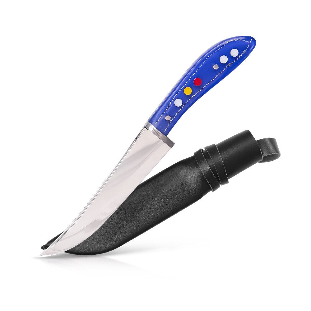 Pchak Universalküchenmesser Handgefertigt usbekisches Küchenmesser Plexiglas Edelstahl