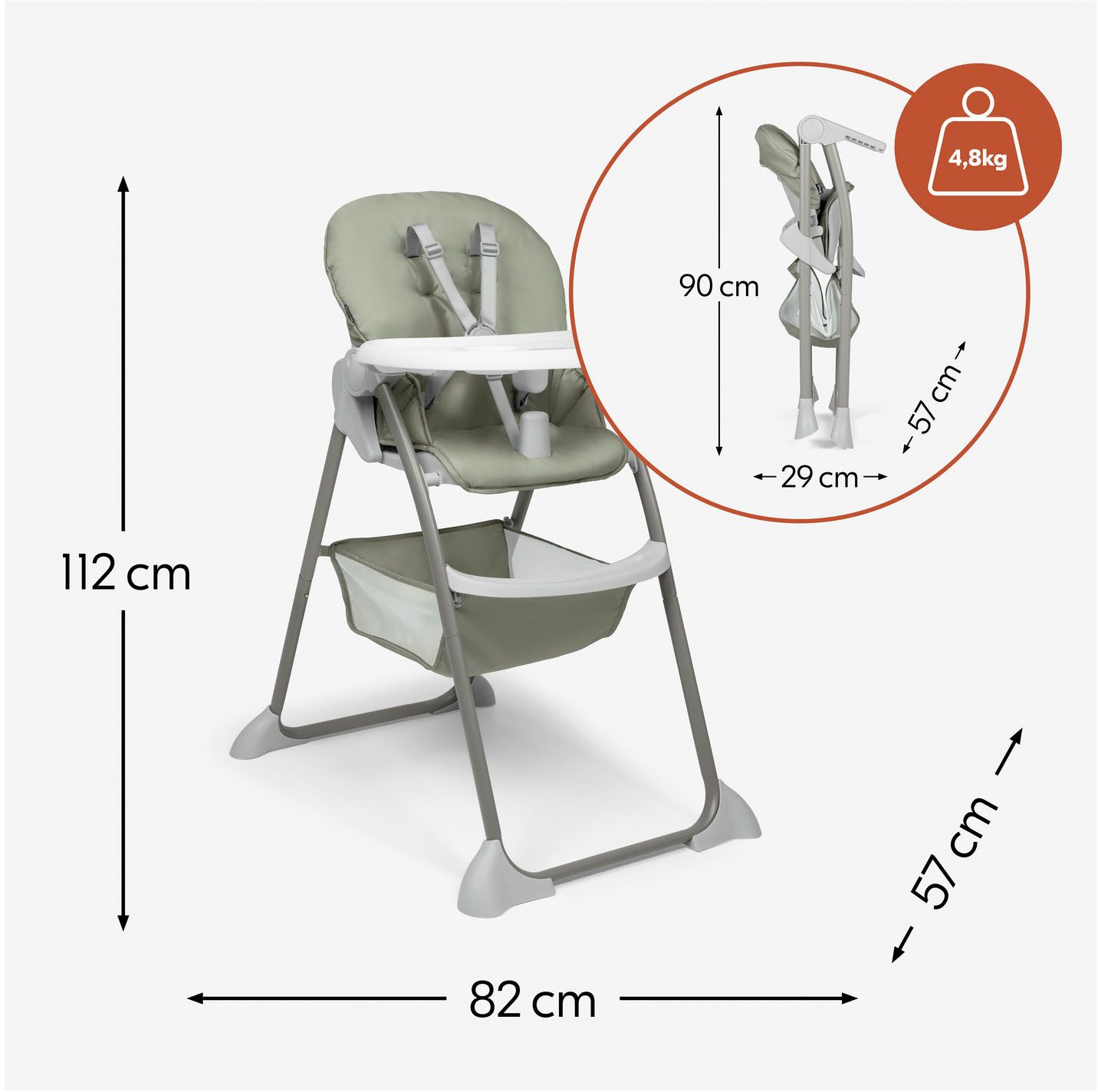 Hauck Hochstuhl Sit N Fol