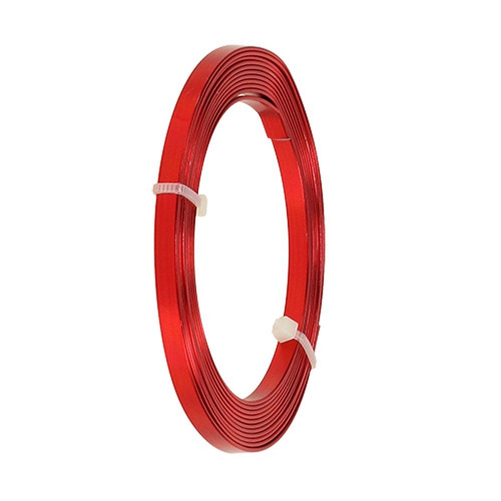 H&R The wire man Basteldraht Aluminium Flachdraht für kreative Floristik und Dekoration