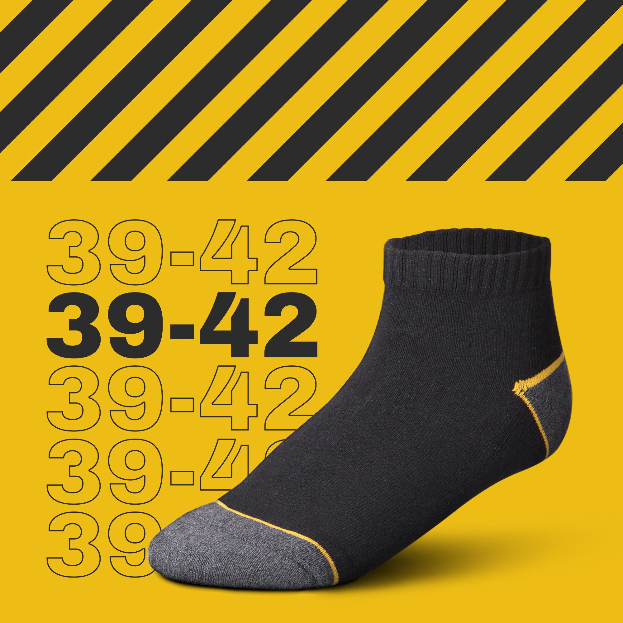 hemmy Fashion Arbeitssocken Herren / Damen "Sneakersocken" kurz (6-Paar) Arbeitssocken Sneaker Socken - Atmungsaktive Baumwolle