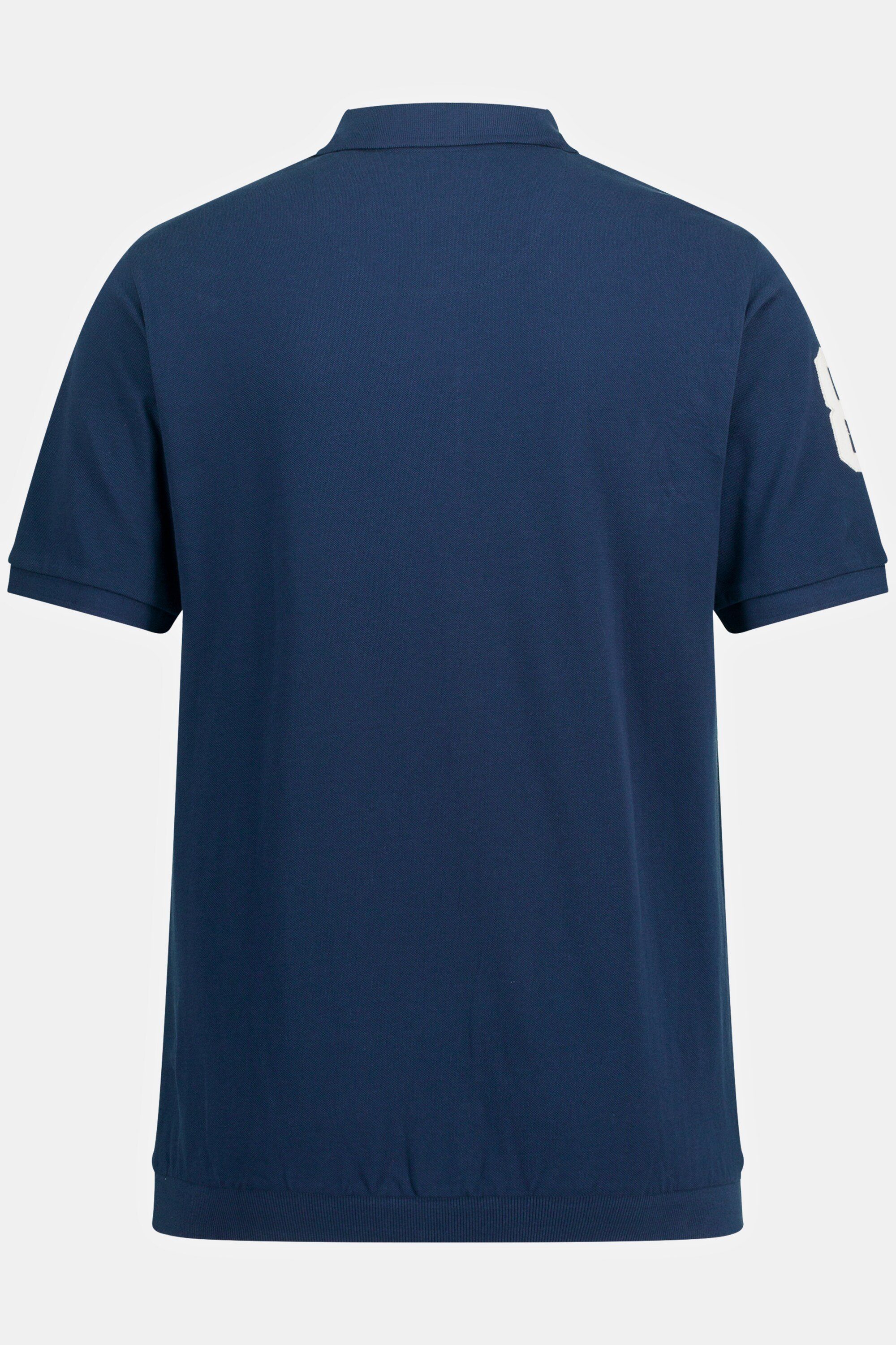 JP1880 Poloshirt Poloshirt XL bis nachtblau Halbarm 8 Bauchfit mattes