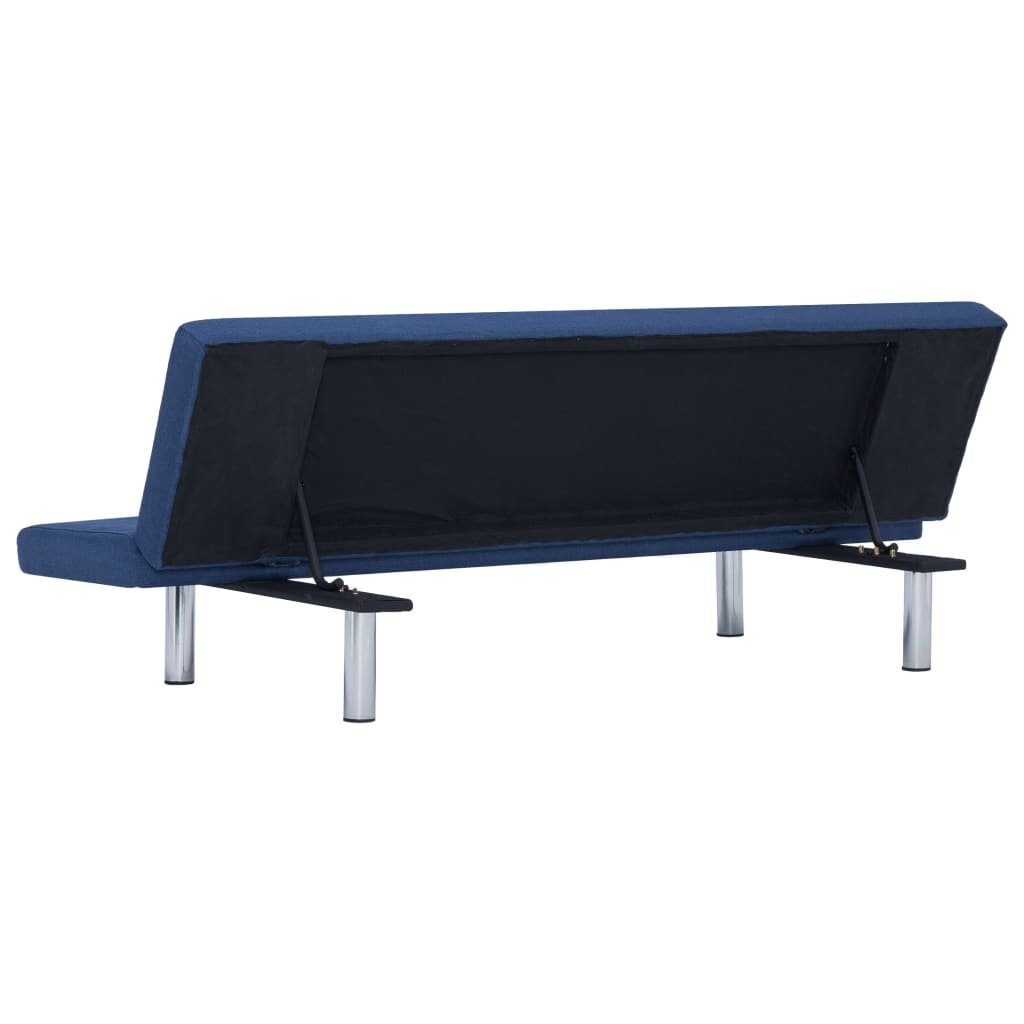 vidaXL Sofa Blau Polyester Schlafsofa