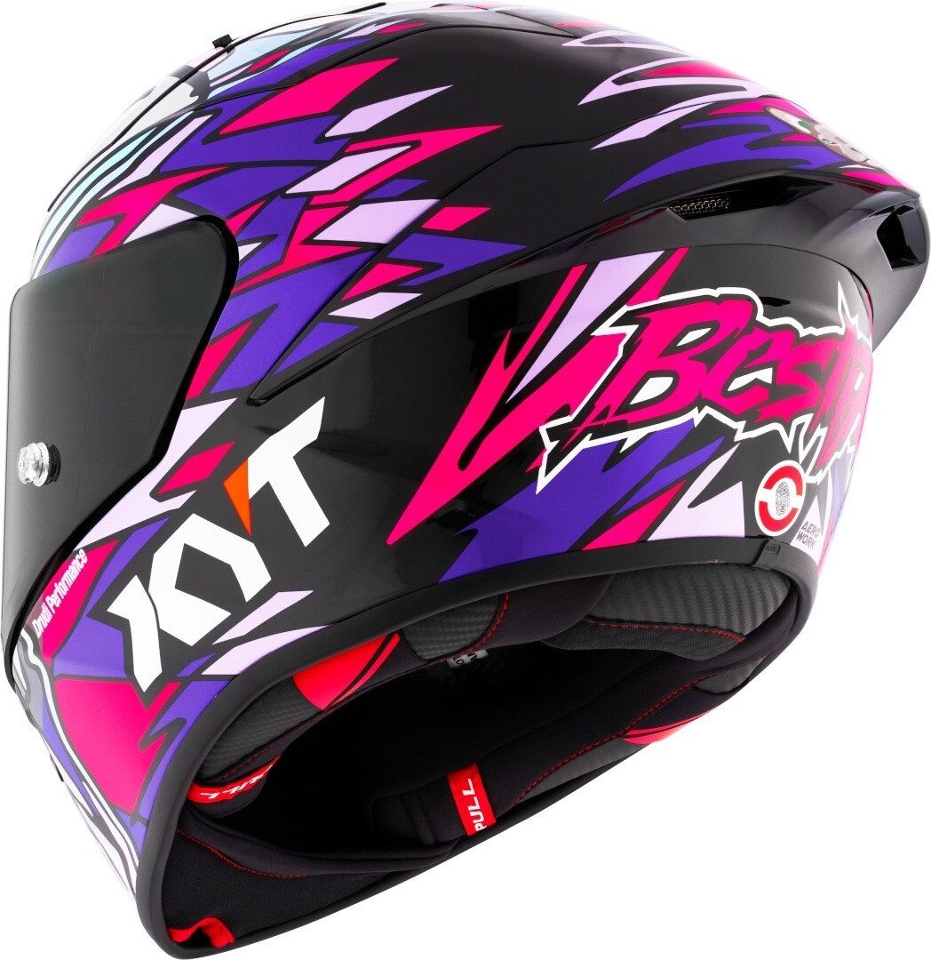 KYT Motorradhelm KX-1 Race GP Bastianini Replica 2023 Helm, Atmungsaktiv, Pinlock, ECE 22.06